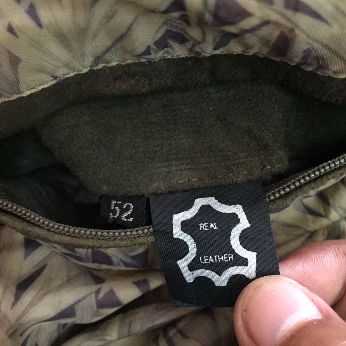 Japanese Brand Savannah Pineapple Inner Print Leather Jacket Size US L / EU 52-54 / 3 - 17 Thumbnail