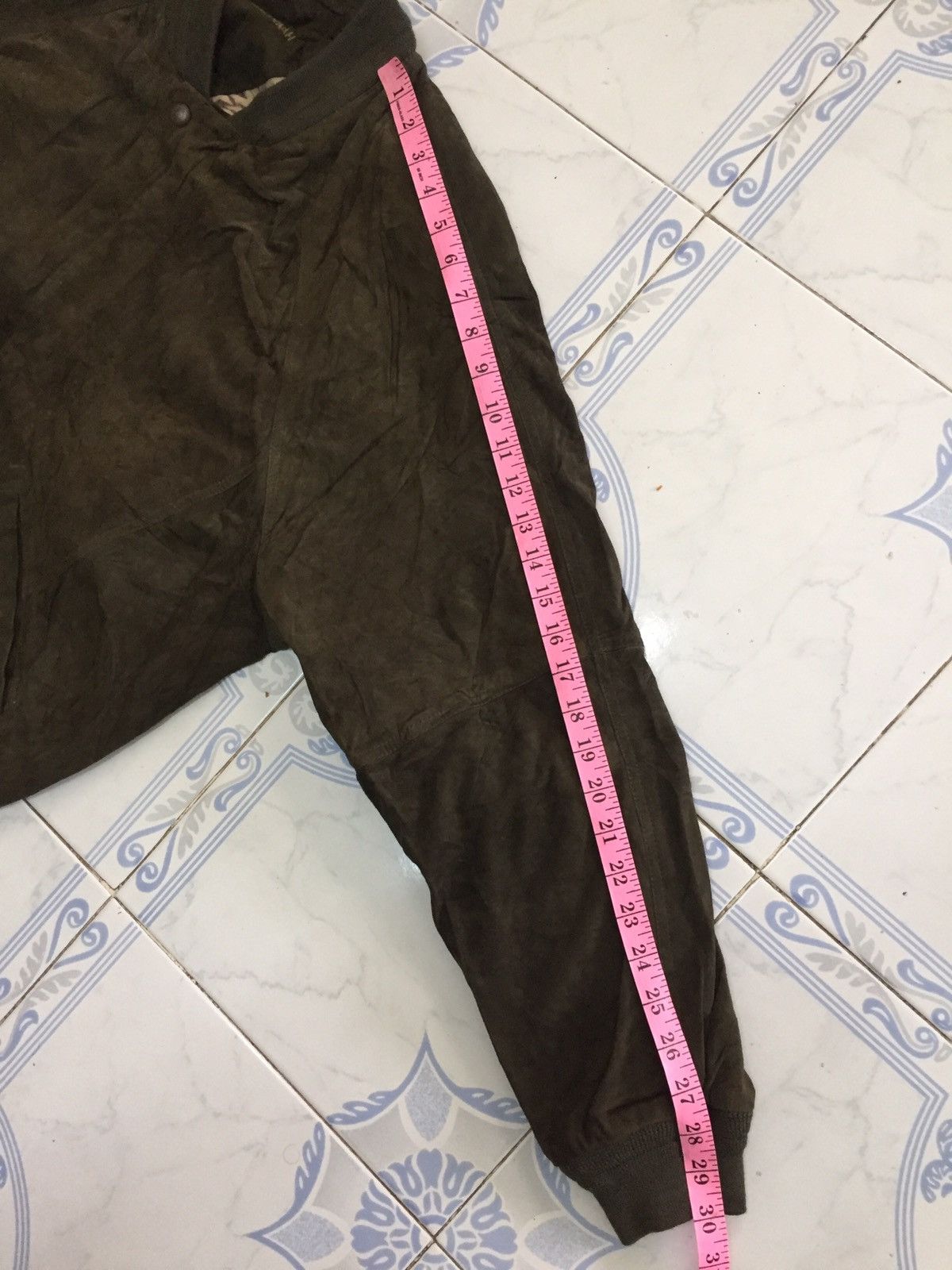 Japanese Brand Savannah Pineapple Inner Print Leather Jacket Size US L / EU 52-54 / 3 - 21 Thumbnail