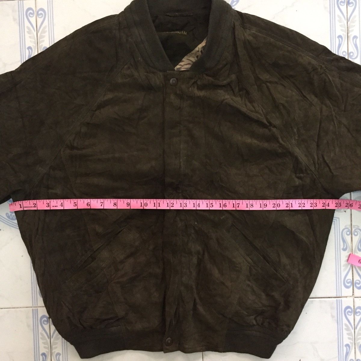 Japanese Brand Savannah Pineapple Inner Print Leather Jacket Size US L / EU 52-54 / 3 - 19 Thumbnail