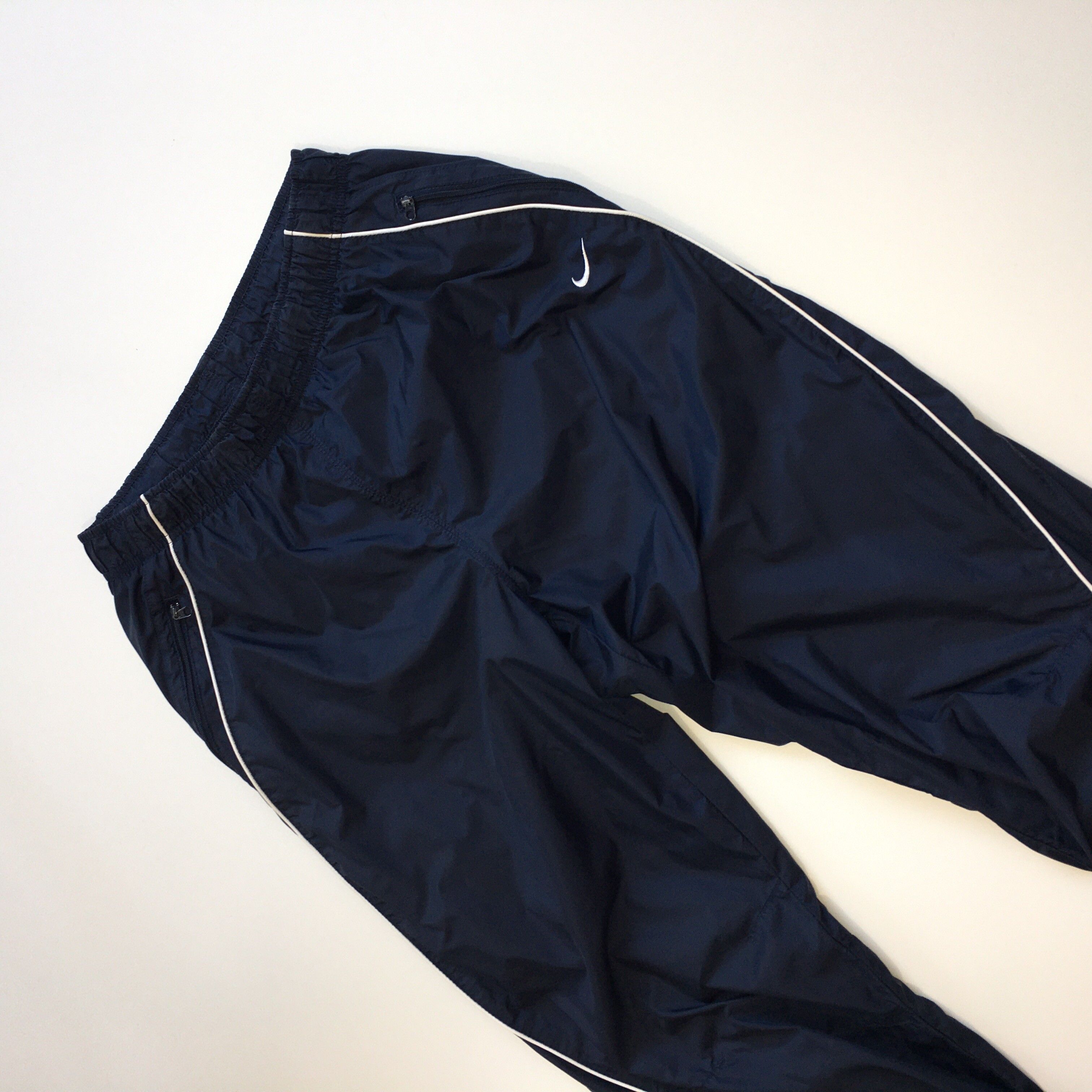 Nike Vintage Y2K Nike Nylon Navy Track Pants Joggers Size L Size US 34 / EU 50 - 3 Thumbnail