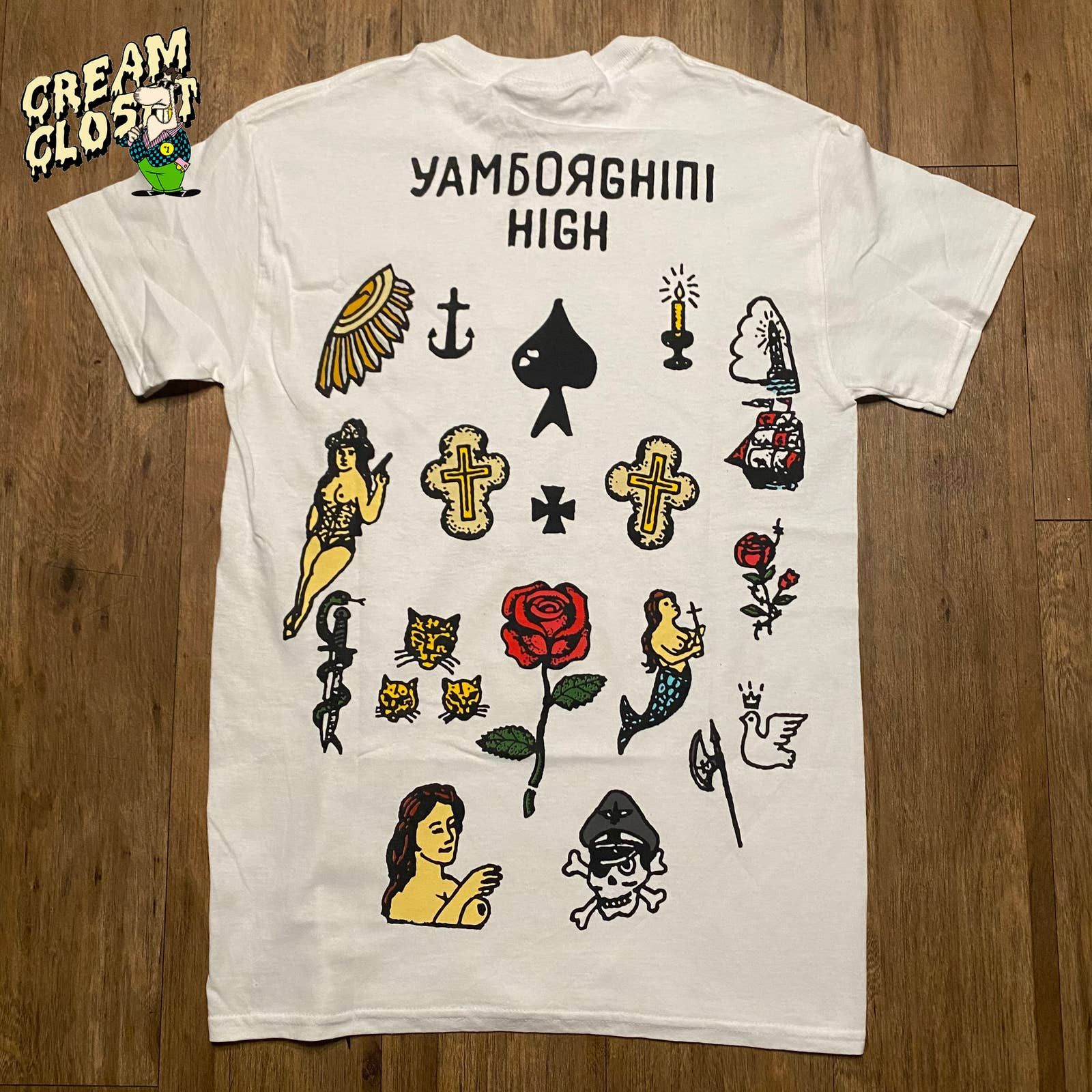 A$AP Rocky × AWGE A$AP Rocky ASAP Mob AWGE Yamborghini High Rose Tee Size US S / EU 44-46 / 1 - 1 Thumbnail