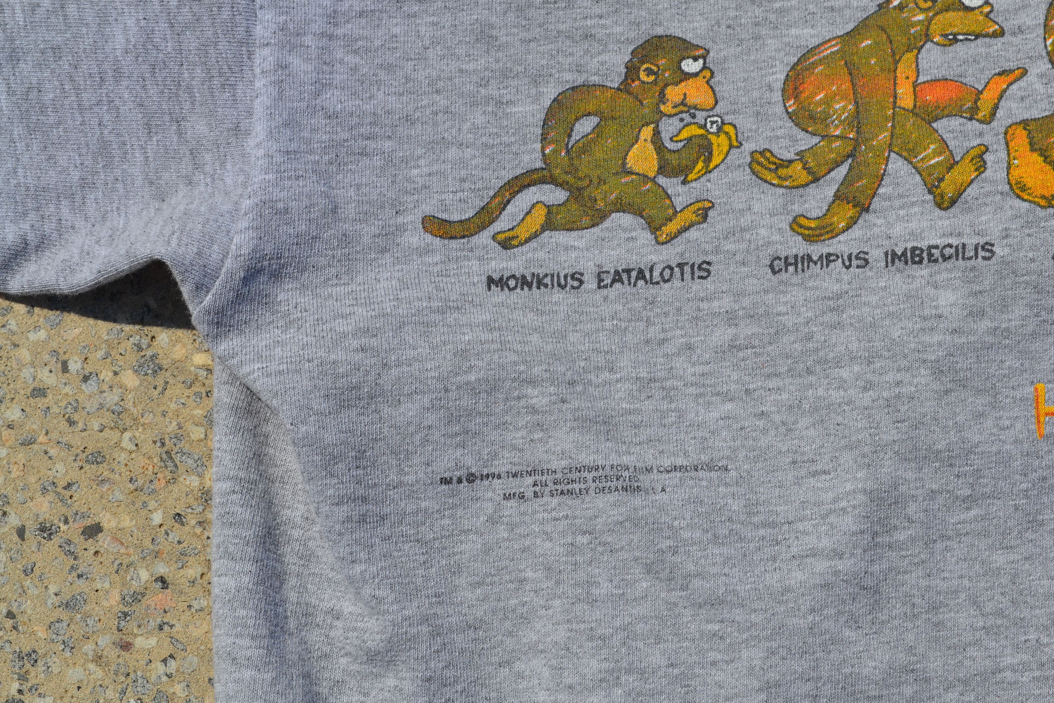 The Simpsons 1996 The Simpsons Homersapien T-Shirt Size US L / EU 52-54 / 3 - 3 Thumbnail