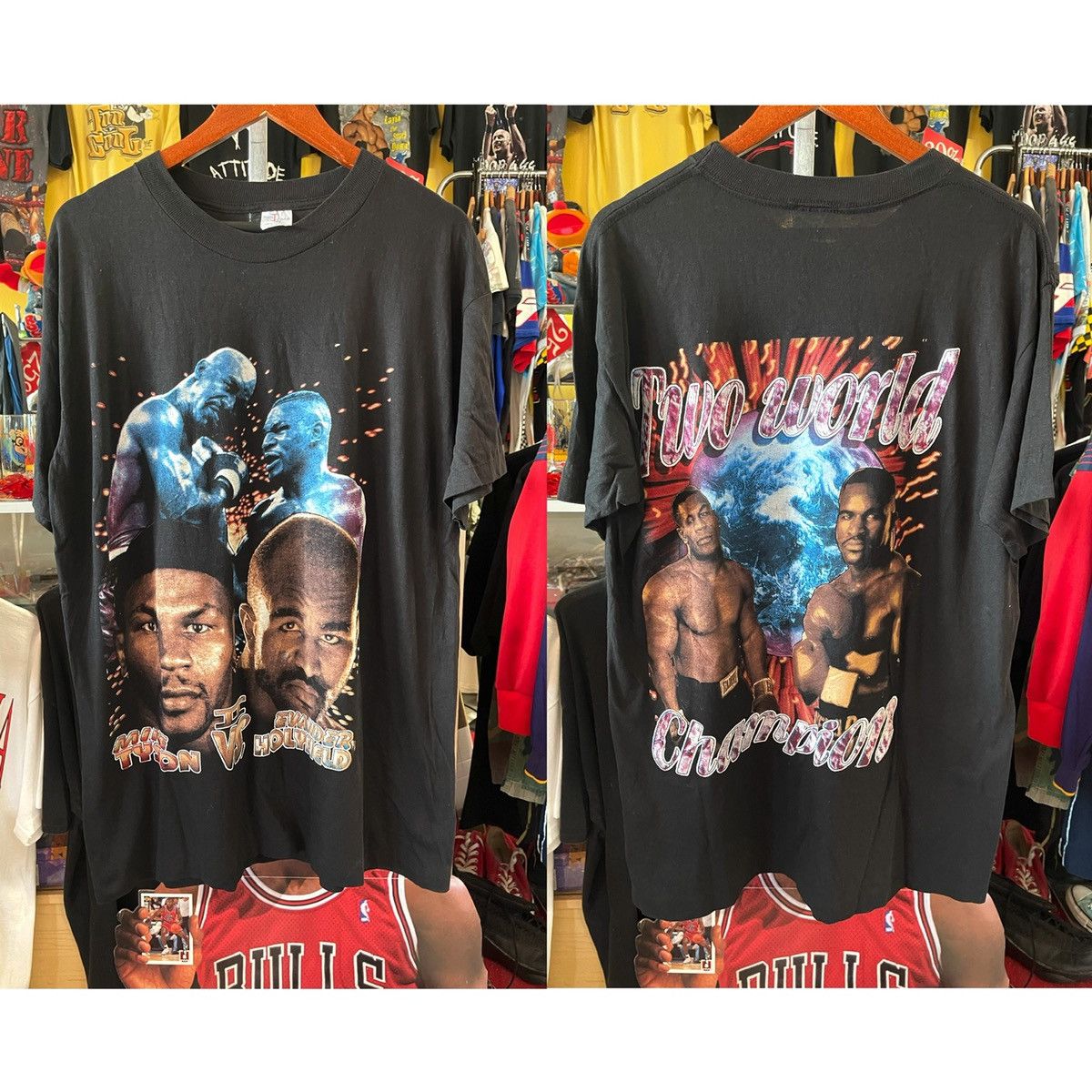 Vintage 1996 Mike Tyson Vs Evander Holyfield II Rap Tee | Grailed