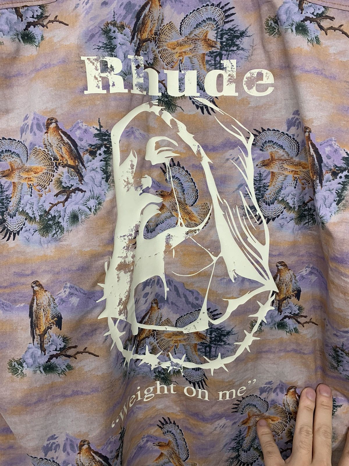 Rhude Oversized Camp Collar Shirt Size US XS / EU 42 / 0 - 3 Thumbnail