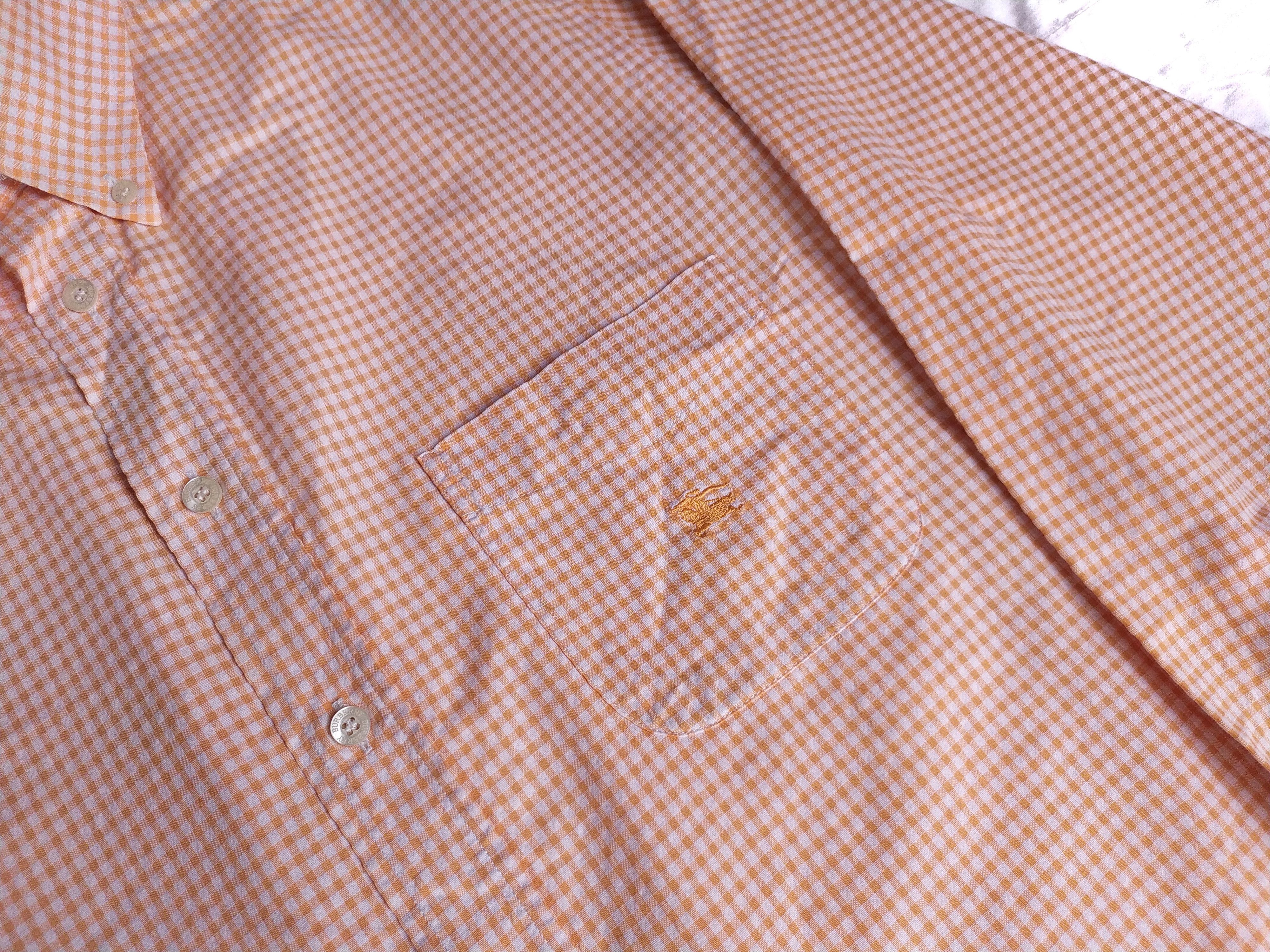 Burberry Burberry London Peach Shirt Size US L / EU 52-54 / 3 - 3 Thumbnail