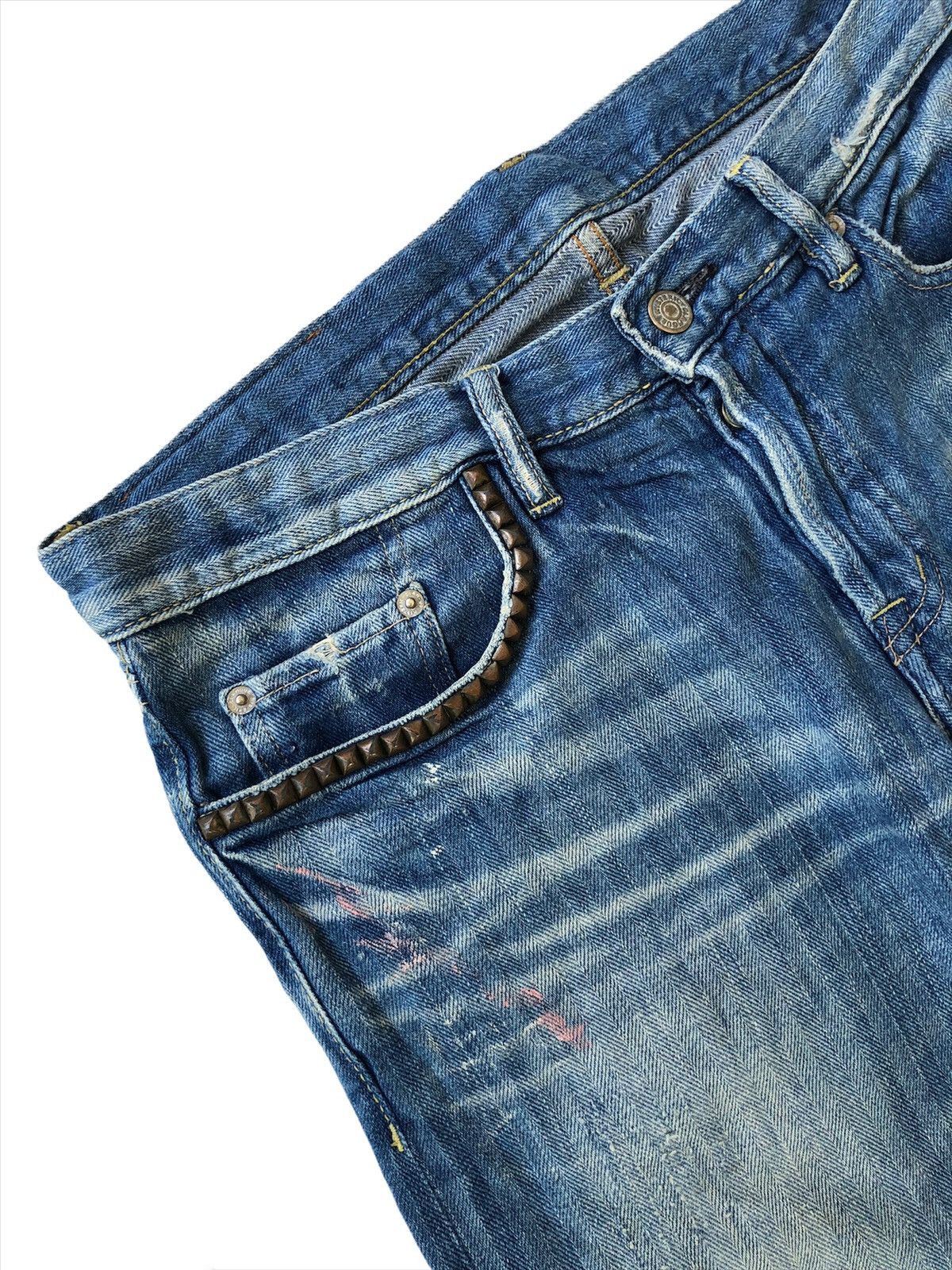 Hysteric Glamour GRAIL🔥90s Hysteric Glamour 🇯🇵 Faded Flare Anarchy Denim Size US 32 / EU 48 - 2 Thumbnail