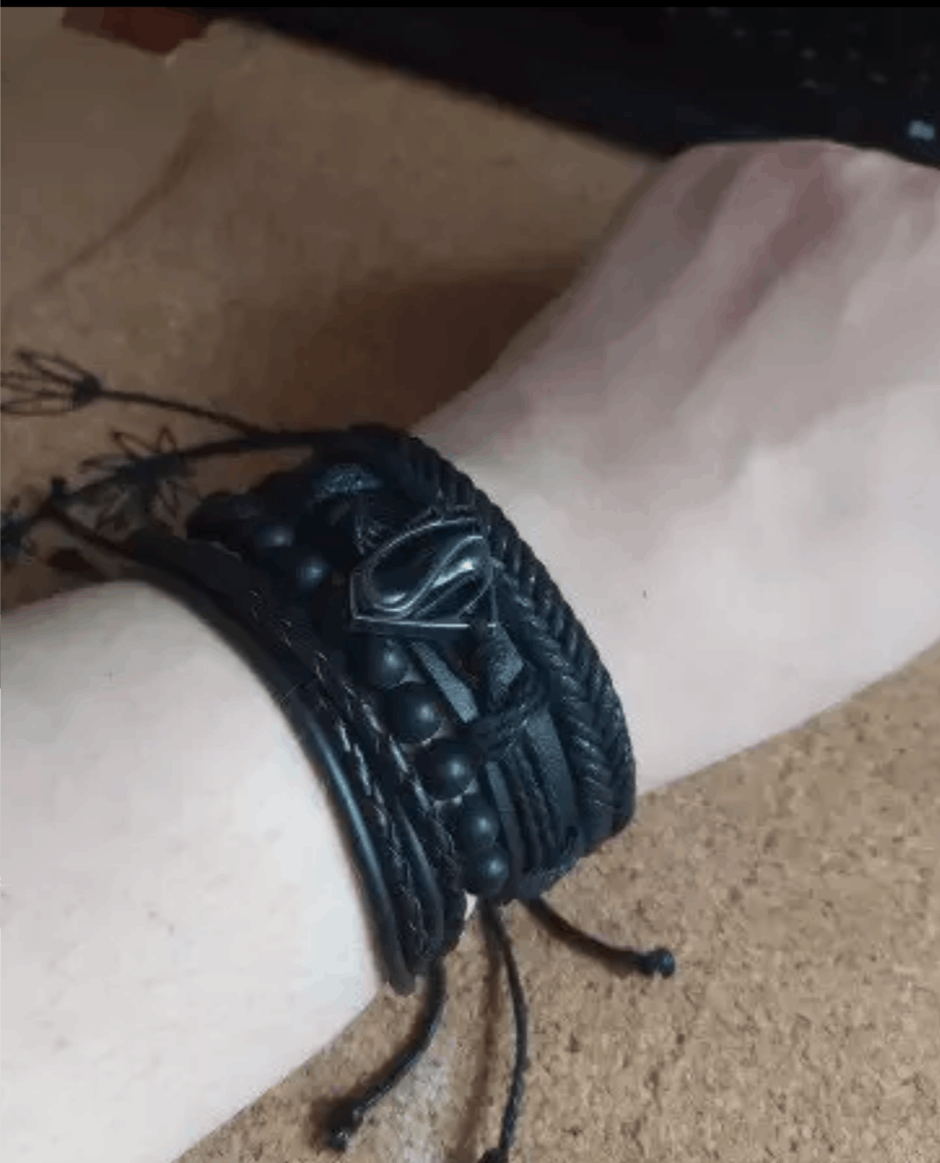 Vintage Vintage Black Bead Bracelets Size ONE SIZE - 1 Thumbnail