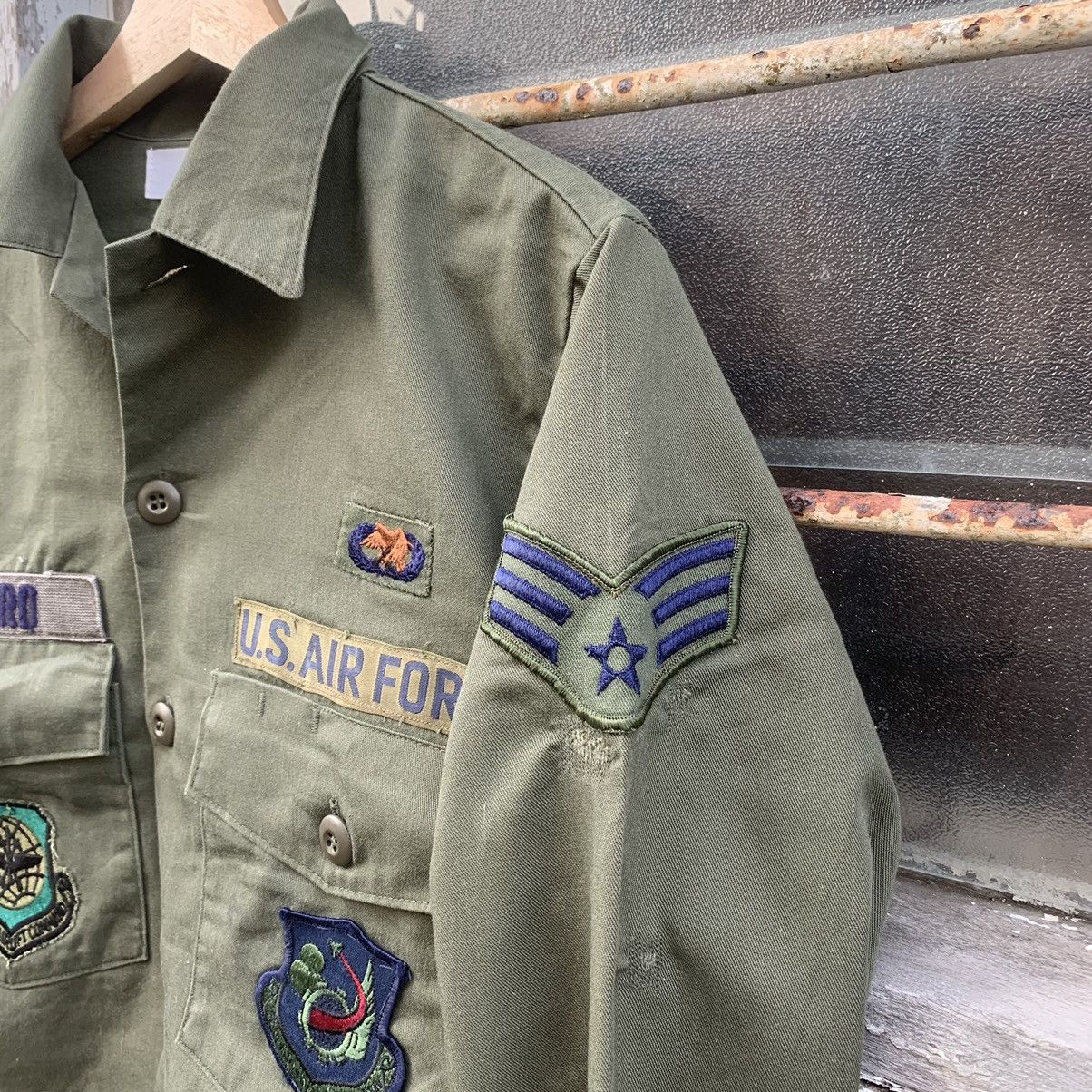 Army Of Me × Japanese Brand Re + U.S Air Force Cropped Jacket USAF Full Patches Size US S / EU 44-46 / 1 - 5 Thumbnail