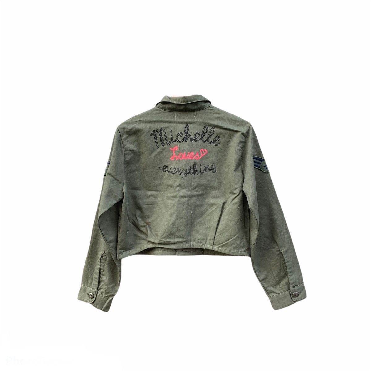 Army Of Me × Japanese Brand Re + U.S Air Force Cropped Jacket USAF Full Patches Size US S / EU 44-46 / 1 - 2 Thumbnail