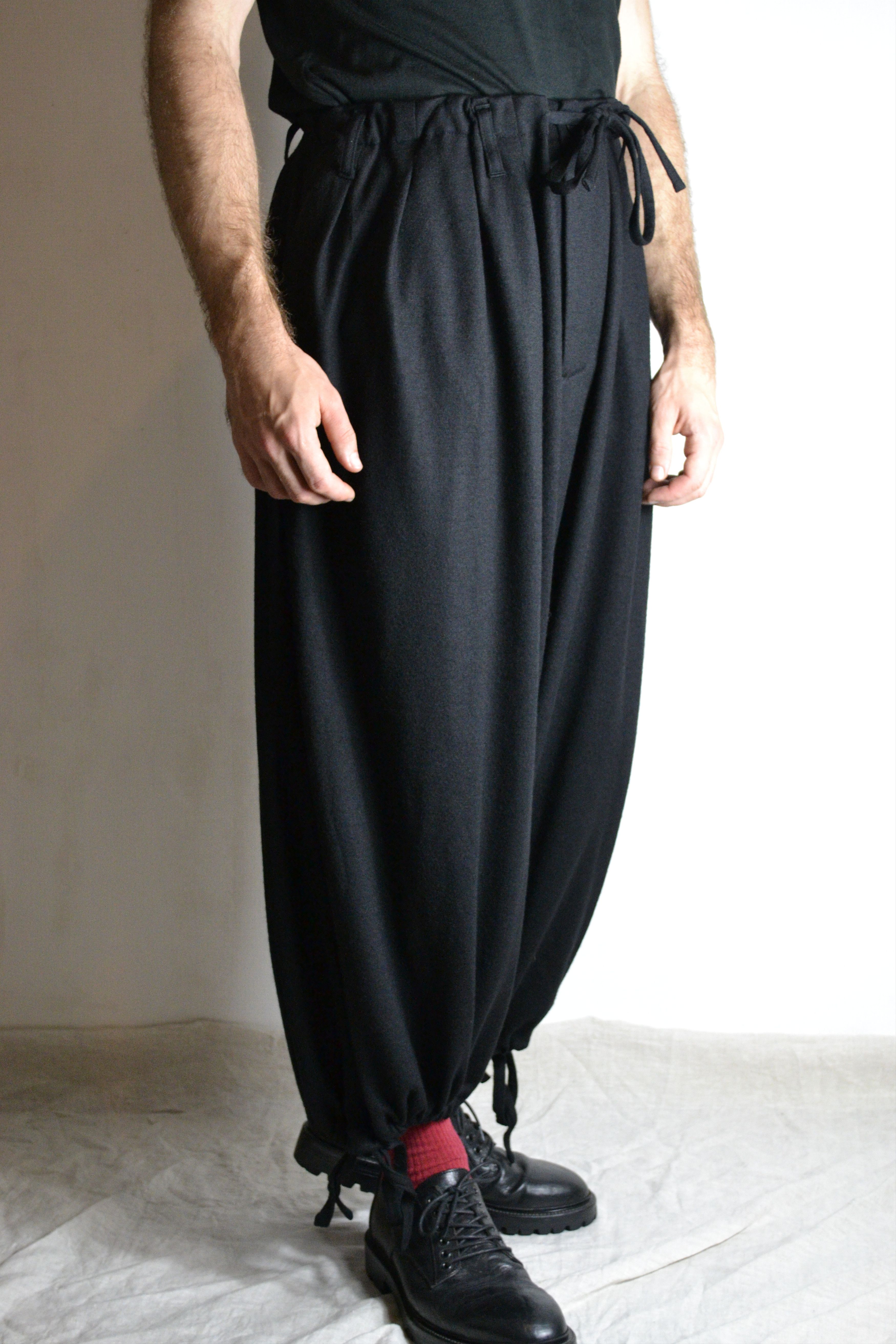 Yohji Yamamoto YYPH AW14 Flannel Wool Balloon Pants - HF-P60 Yohji Yamamoto YYPH AW14 Flannel Wool Balloon Pants - HF-P60