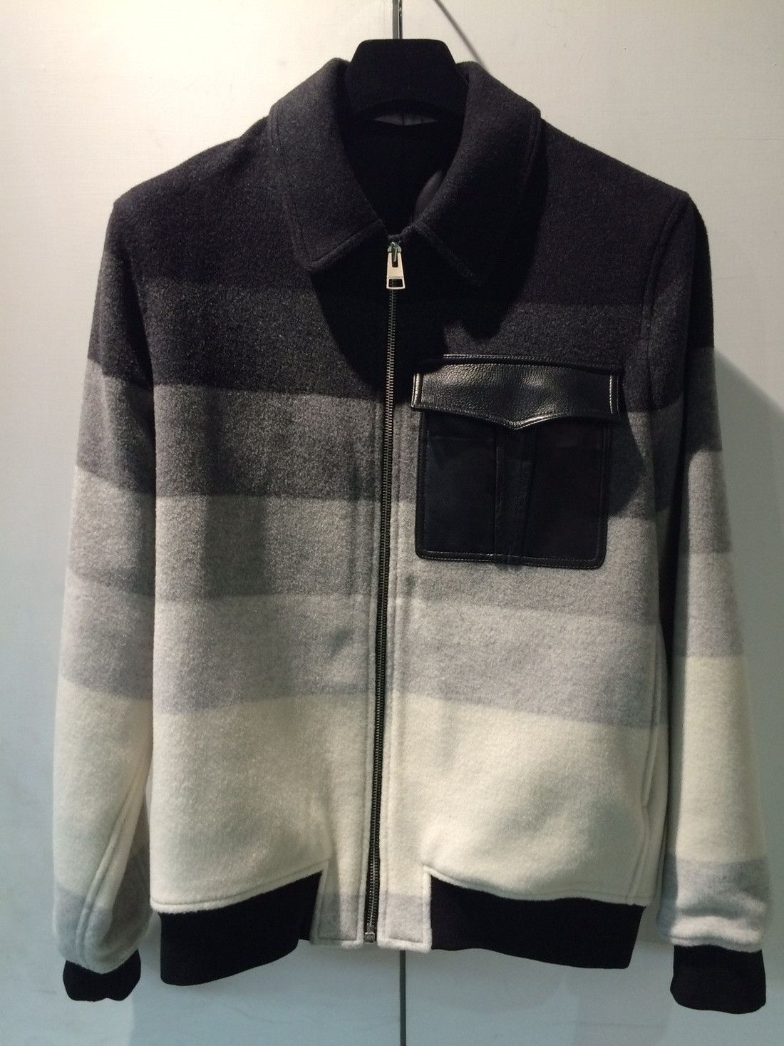 J.W.Anderson FW16 MULTI GREY DEGRADE COMBO BOMBER FINAL SALE Grailed