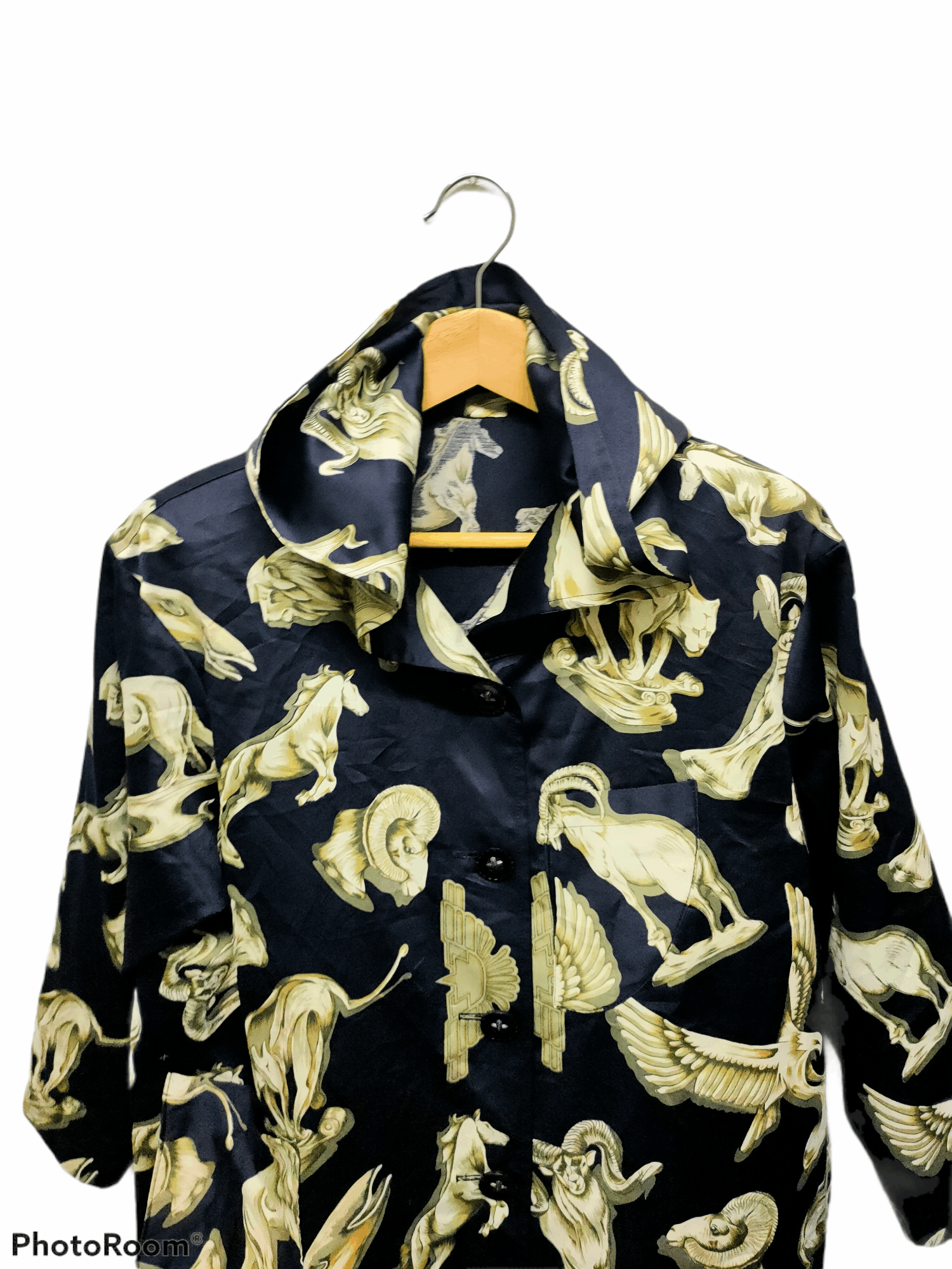 Other Fullprint animal jacket hoodie button up rayon Size US L / EU 52-54 / 3 - 4 Thumbnail