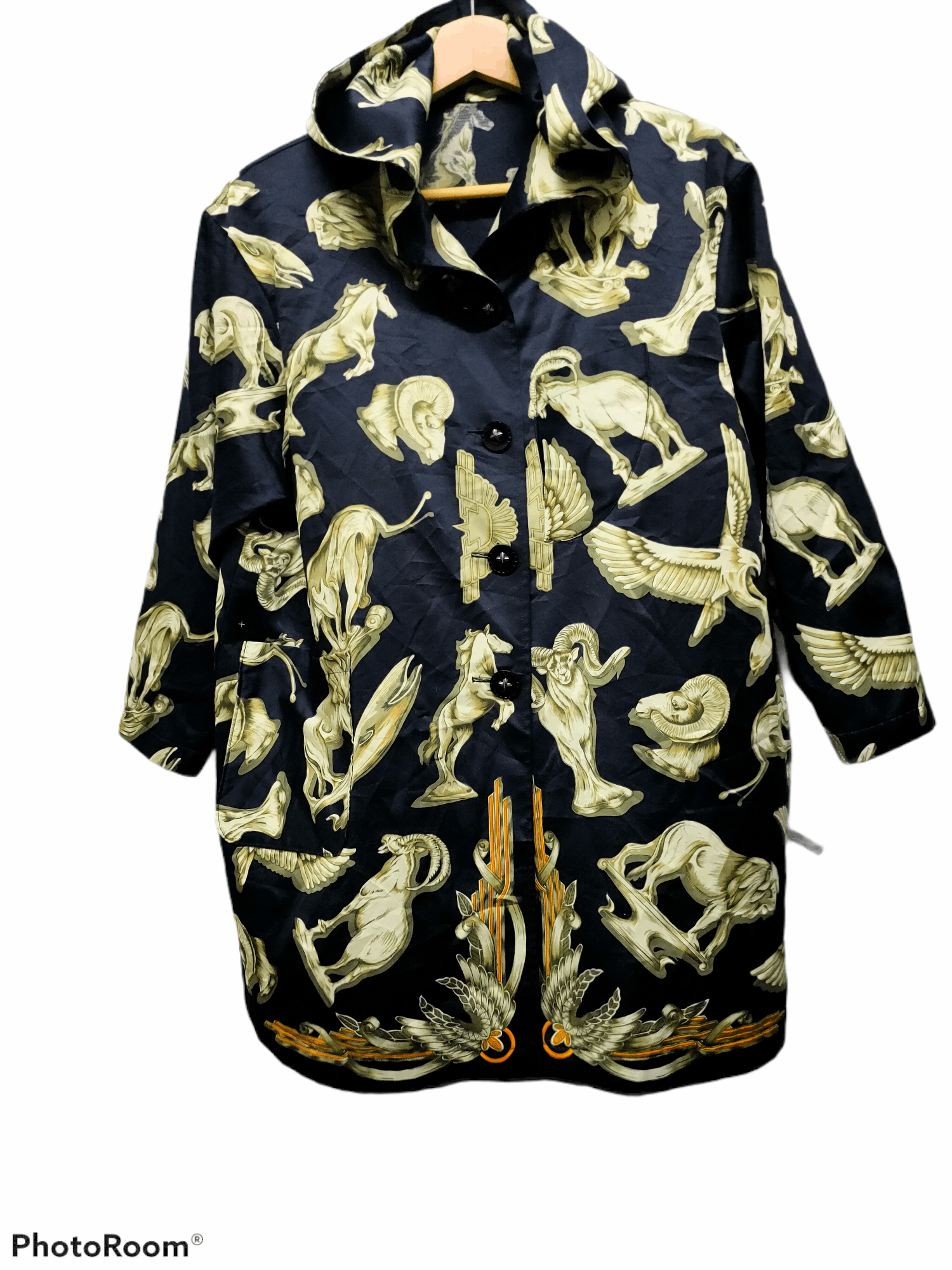 Other Fullprint animal jacket hoodie button up rayon Size US L / EU 52-54 / 3 - 1 Thumbnail