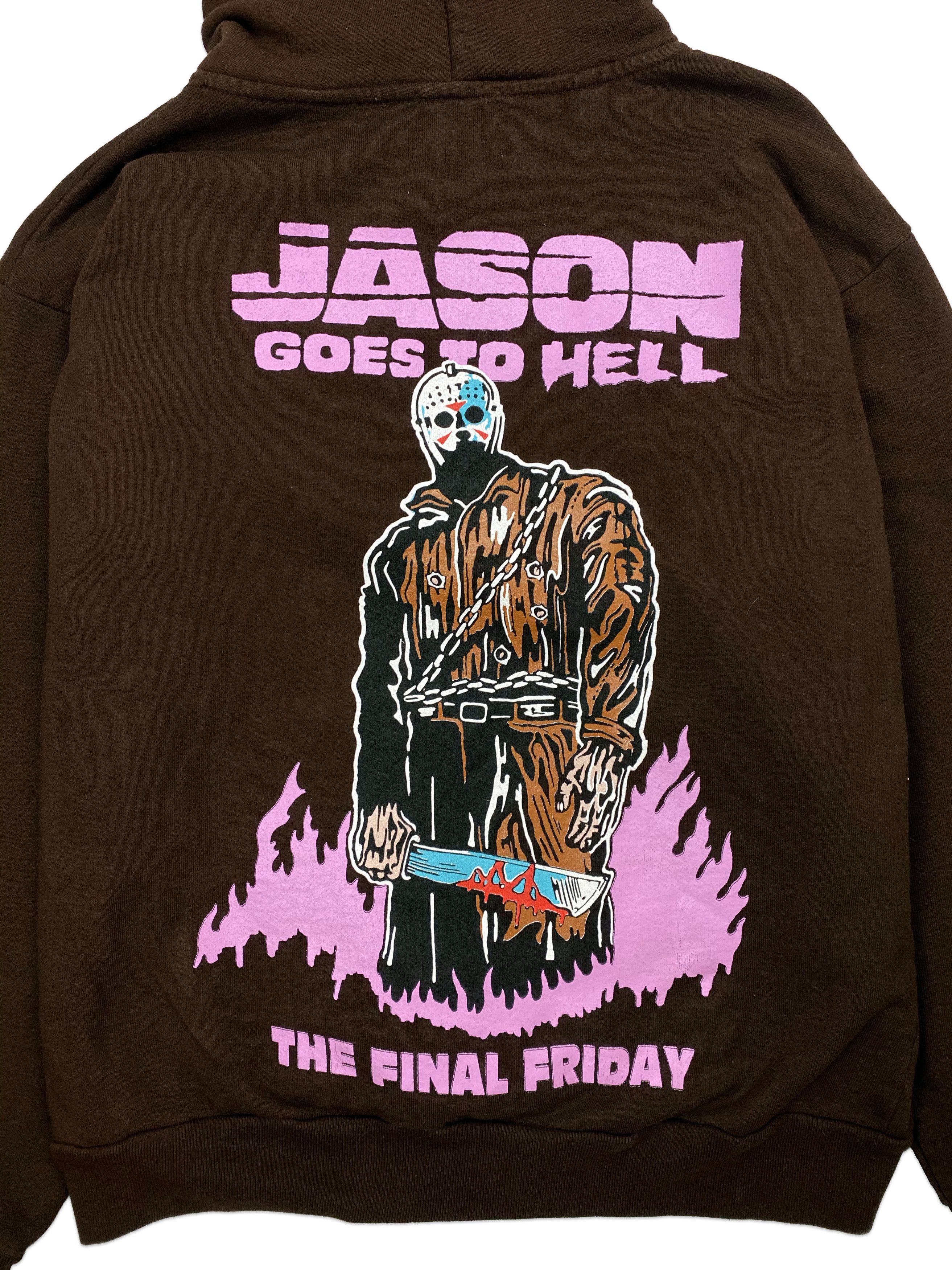 Warren Lotas - Jason Welcome to good Hell Hoodie Brown/Pink