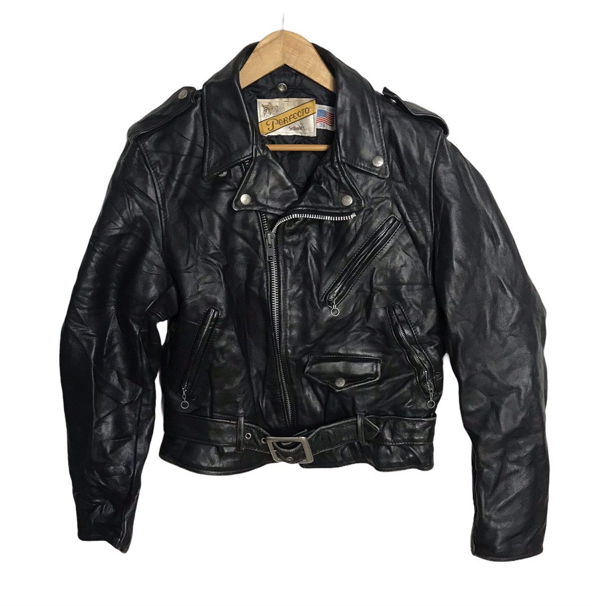 Schott Vintage Schott Perfecto biker leather jacket Size US M / EU 48-50 / 2 - 1 Thumbnail
