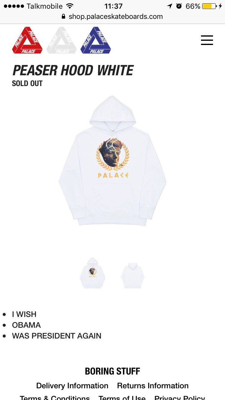 Palace Peaser Hoodie Grailed