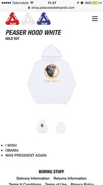 Palace hotsell peaser hoodie