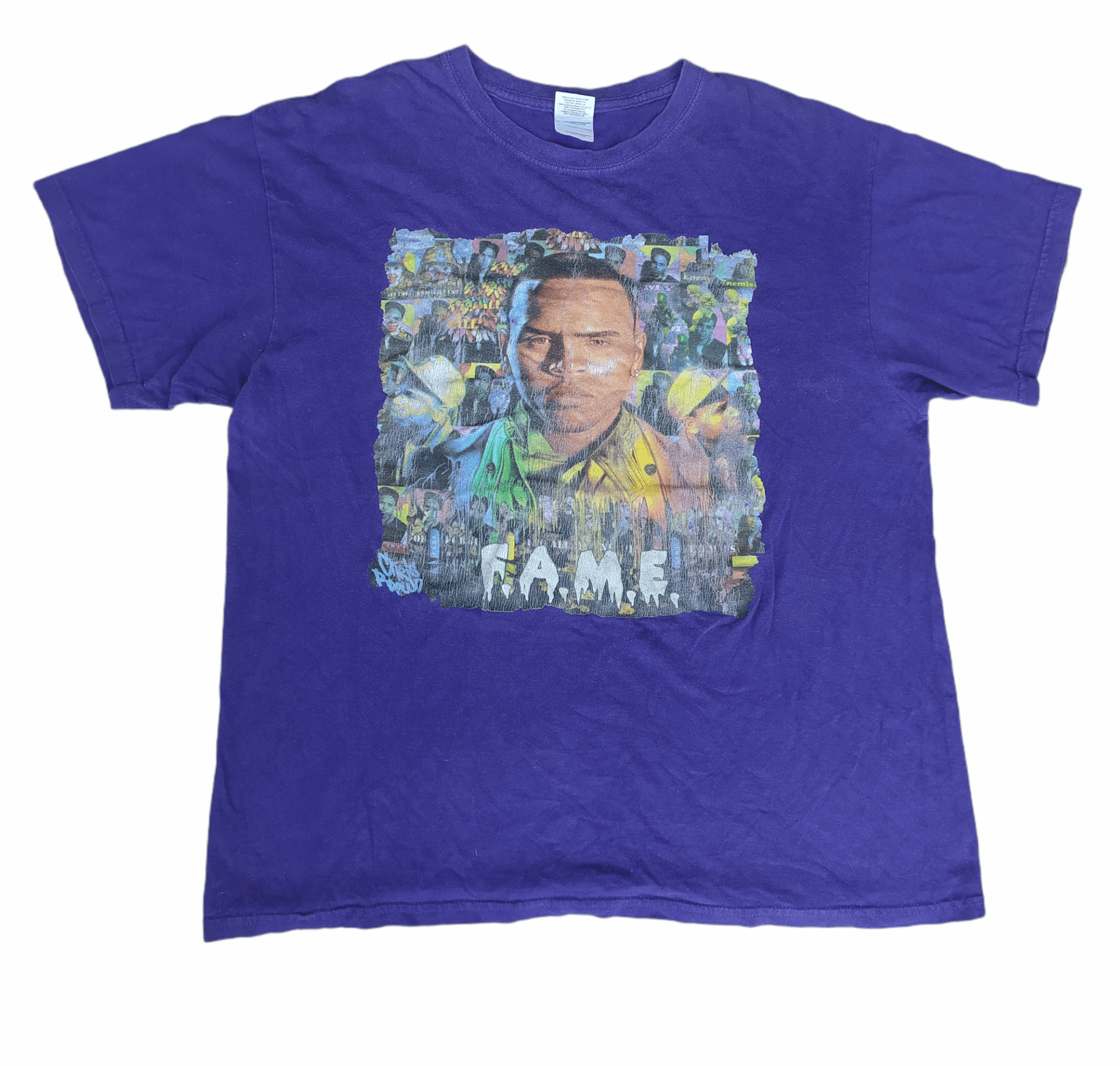 CHRIS BROWN FAME CBE Purple Concert Tour Tee