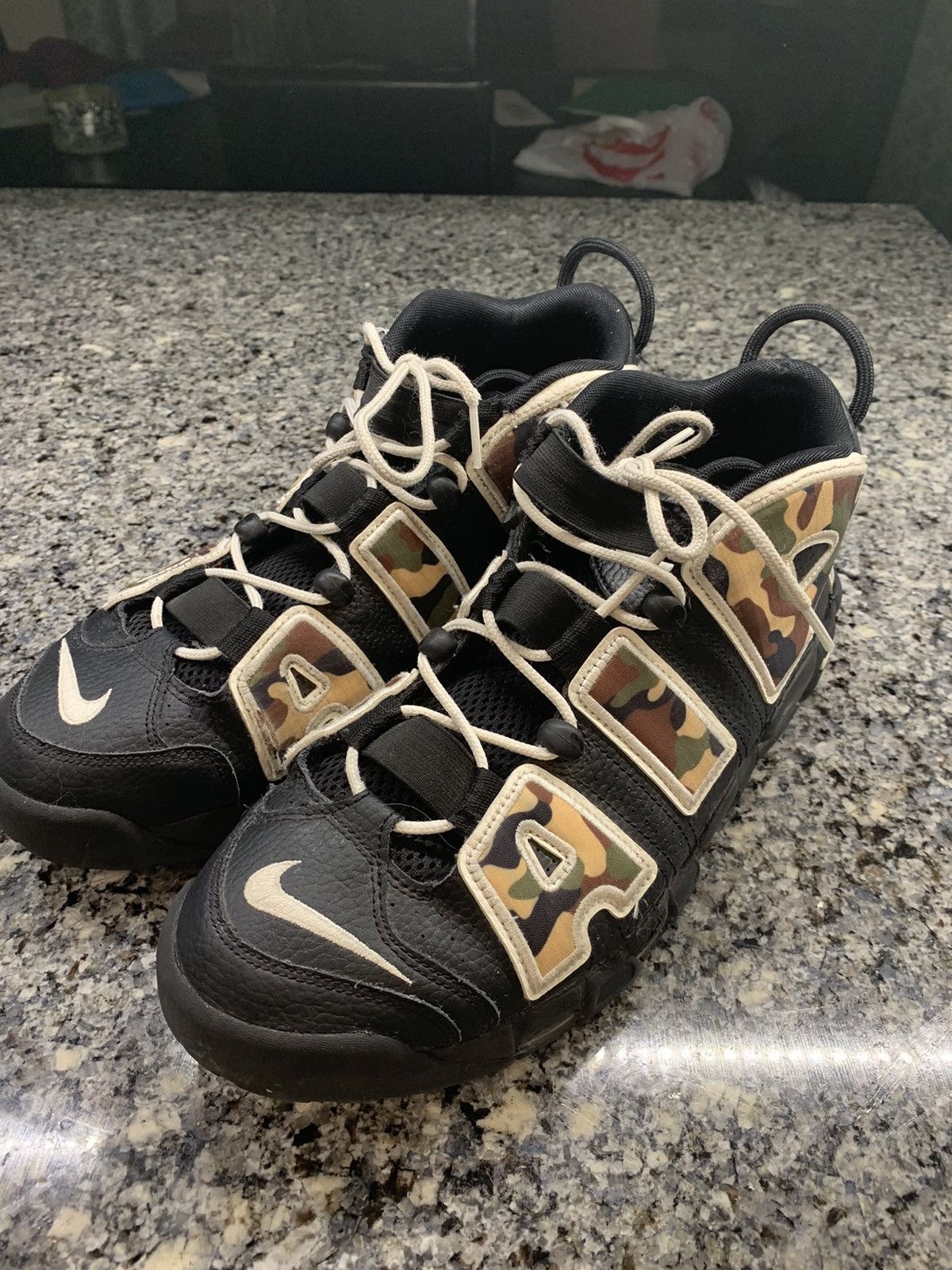 Air More Uptempo Black Camo 2019