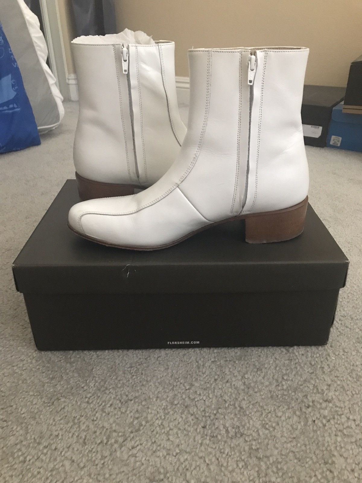 Florsheim Last price drop Florsheim white duke boot sz 10.5 | Grailed