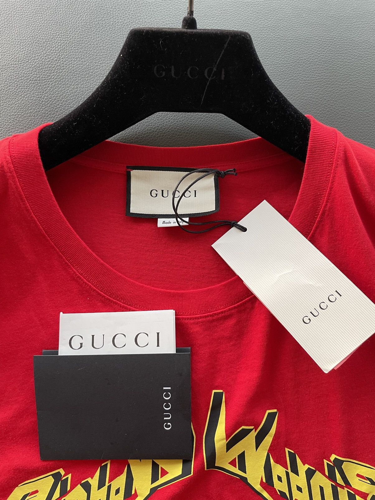 Gucci SuperRunway Limited Edition Electric Gucci Logo Tee T-shirt Size US XL / EU 56 / 4 - 9 Thumbnail