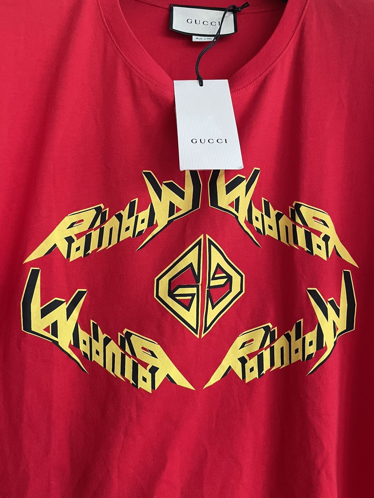 Gucci SuperRunway Limited Edition Electric Gucci Logo Tee T-shirt Size US XL / EU 56 / 4 - 5 Thumbnail