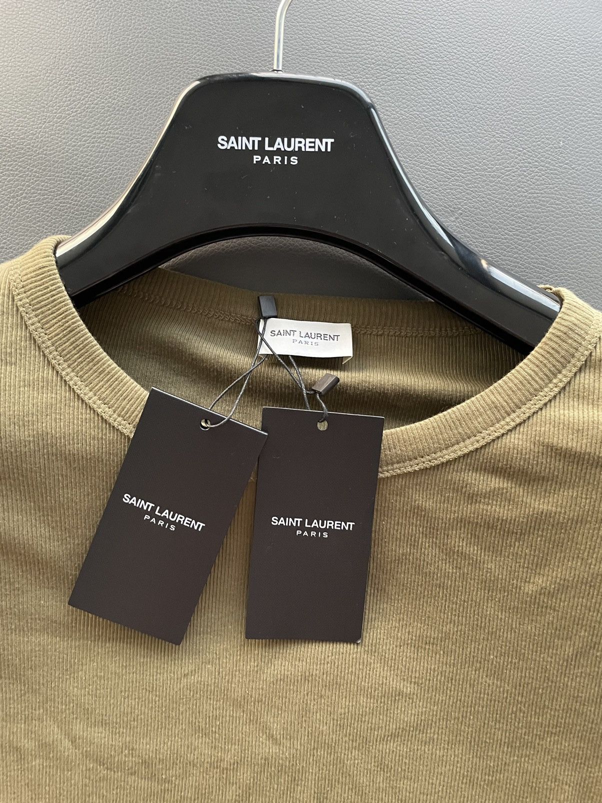 Hedi Slimane × Saint Laurent Paris × Yves Saint Laurent Rare Super Runway Elastic Stretch “Homeless” Sweater Shirt Size US XL / EU 56 / 4 - 15 Thumbnail