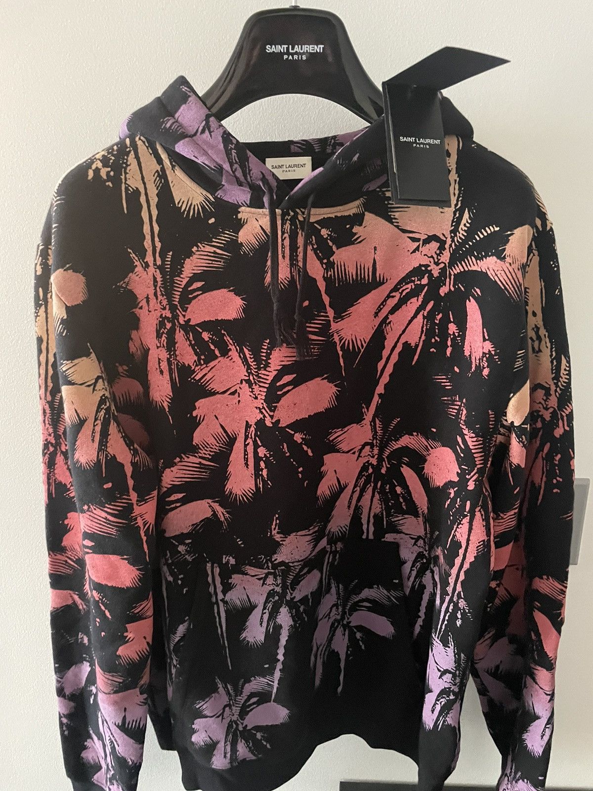 Hedi Slimane × Saint Laurent Paris × Yves Saint Laurent Rare Super Runway Limited Edition Sold Out Palm Tree Hoodie Size US XL / EU 56 / 4 - 14 Thumbnail