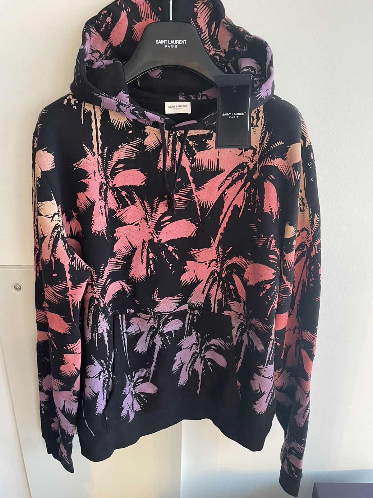 Hedi Slimane × Saint Laurent Paris × Yves Saint Laurent Rare Super Runway Limited Edition Sold Out Palm Tree Hoodie Size US XL / EU 56 / 4 - 4 Thumbnail