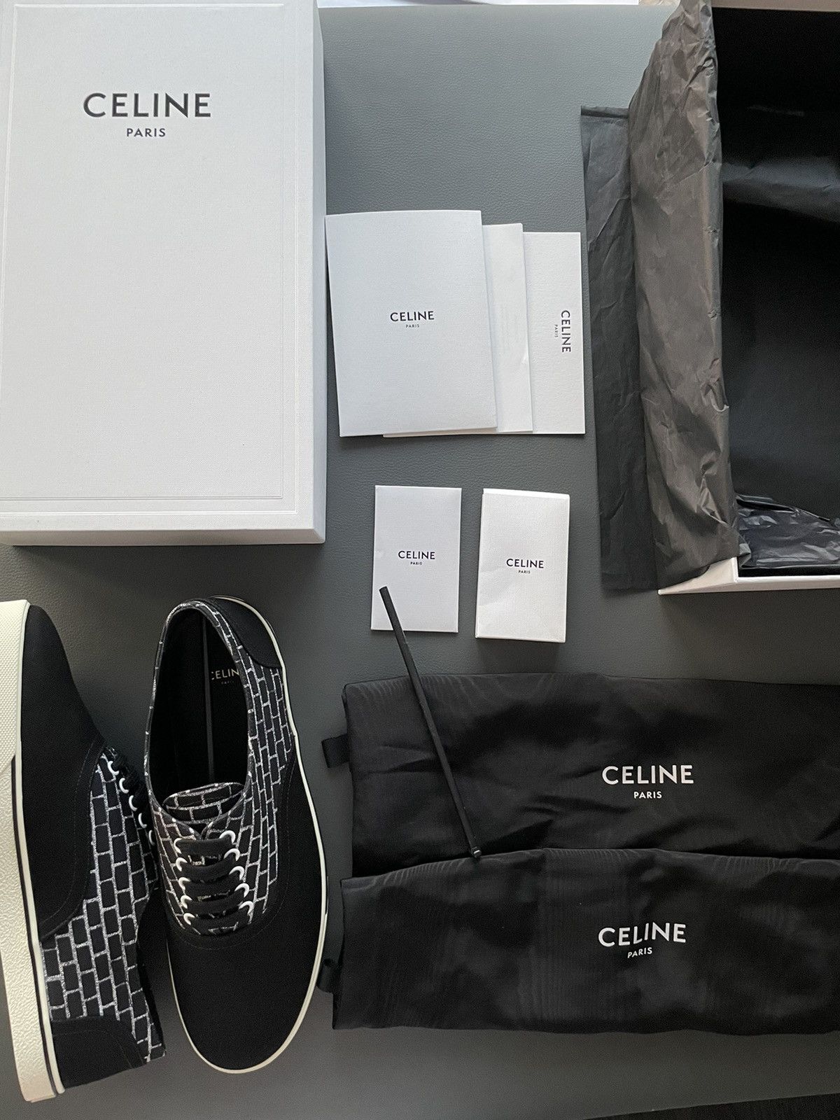Celine × Hedi Slimane Rare Super Limited Edition Runway Brick Sneaker Brand New Size US 11 / EU 44 - 11 Thumbnail
