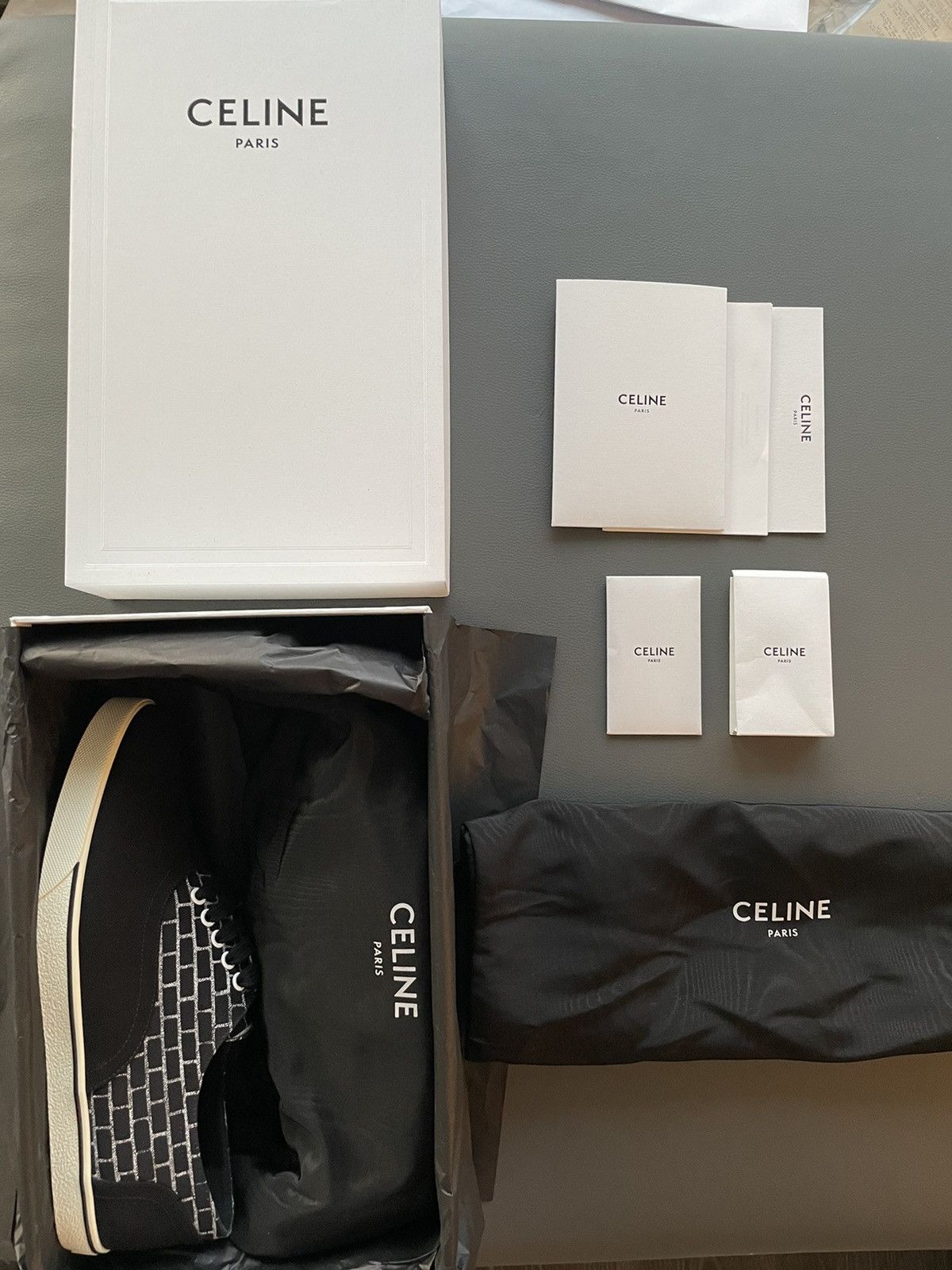 Celine × Hedi Slimane Rare New Super Runway Limited Edition Brick Leather Sneaker Size US 10 / EU 43 - 9 Thumbnail