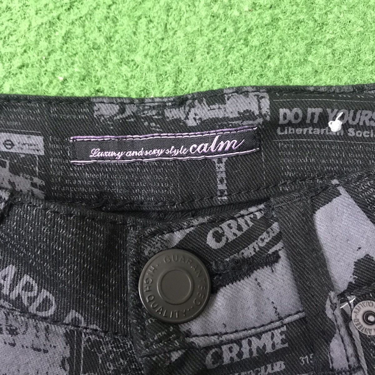 Japanese Brand × Seditionaries Japanese Brand CALM Denim Full Print Jeans Size US 28 / EU 44 - 12 Thumbnail