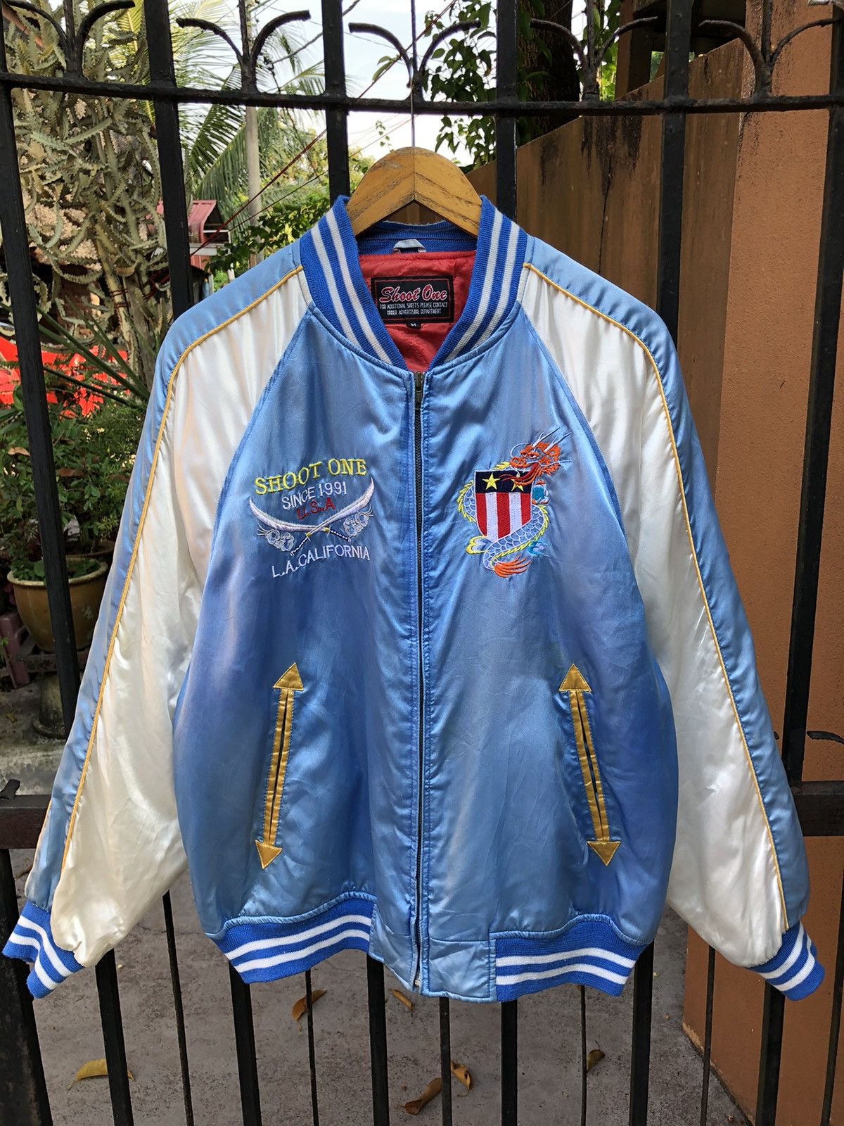Other Sukajan Souvenir Jacket Shoot One A Little Angel California Size US M / EU 48-50 / 2 - 2 Thumbnail