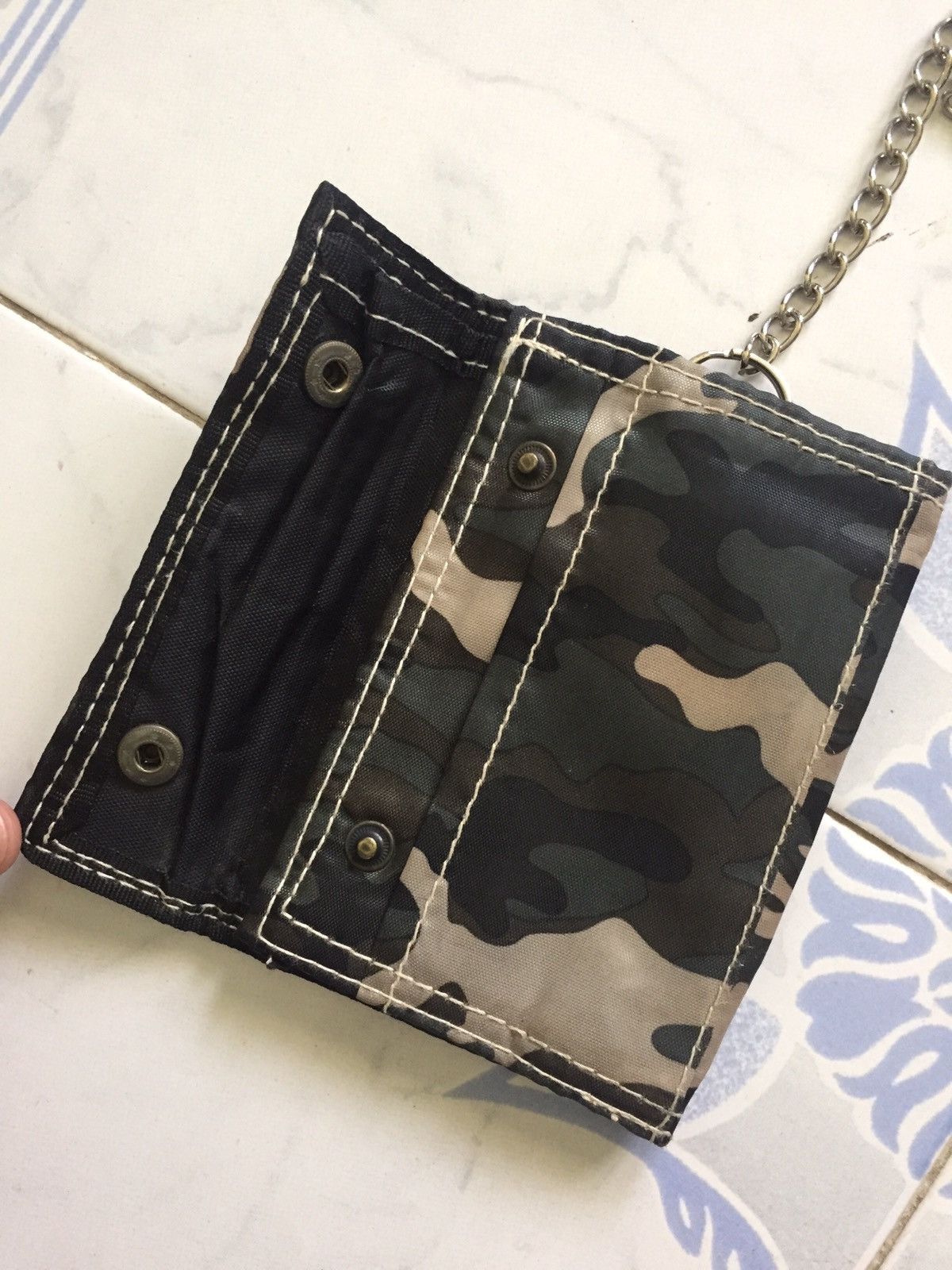 Japanese Brand Camo Flip & Button Wallet Size ONE SIZE - 2 Thumbnail