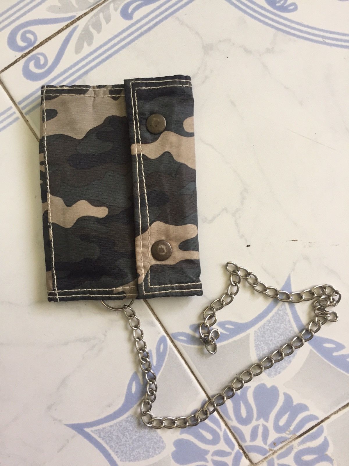 Japanese Brand Camo Flip & Button Wallet Size ONE SIZE - 1 Thumbnail