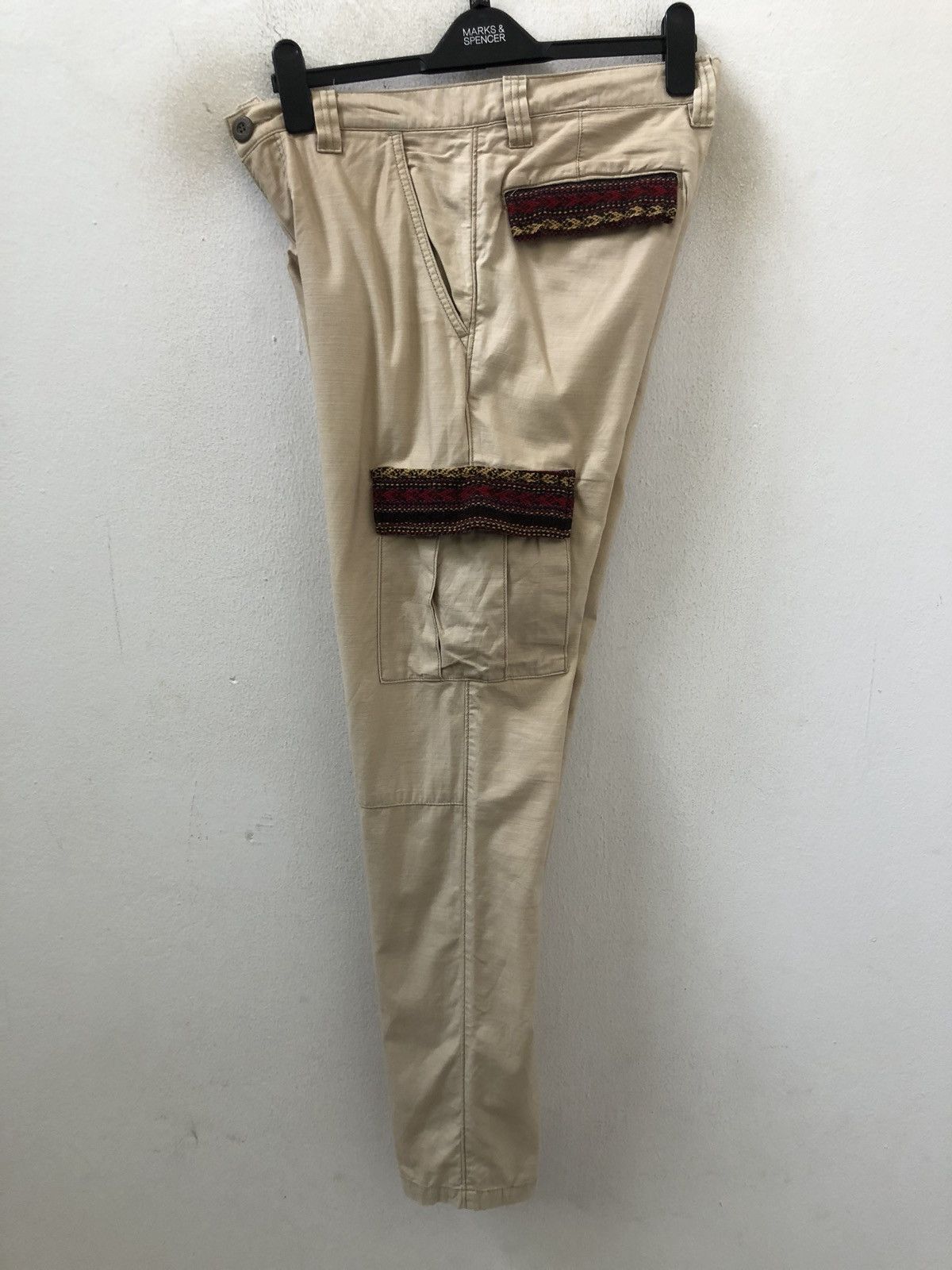 Vintage Mackdaddy Japan Knitted Flap Pocket Slim Cargo Trouser Size US 32 / EU 48 - 11 Thumbnail