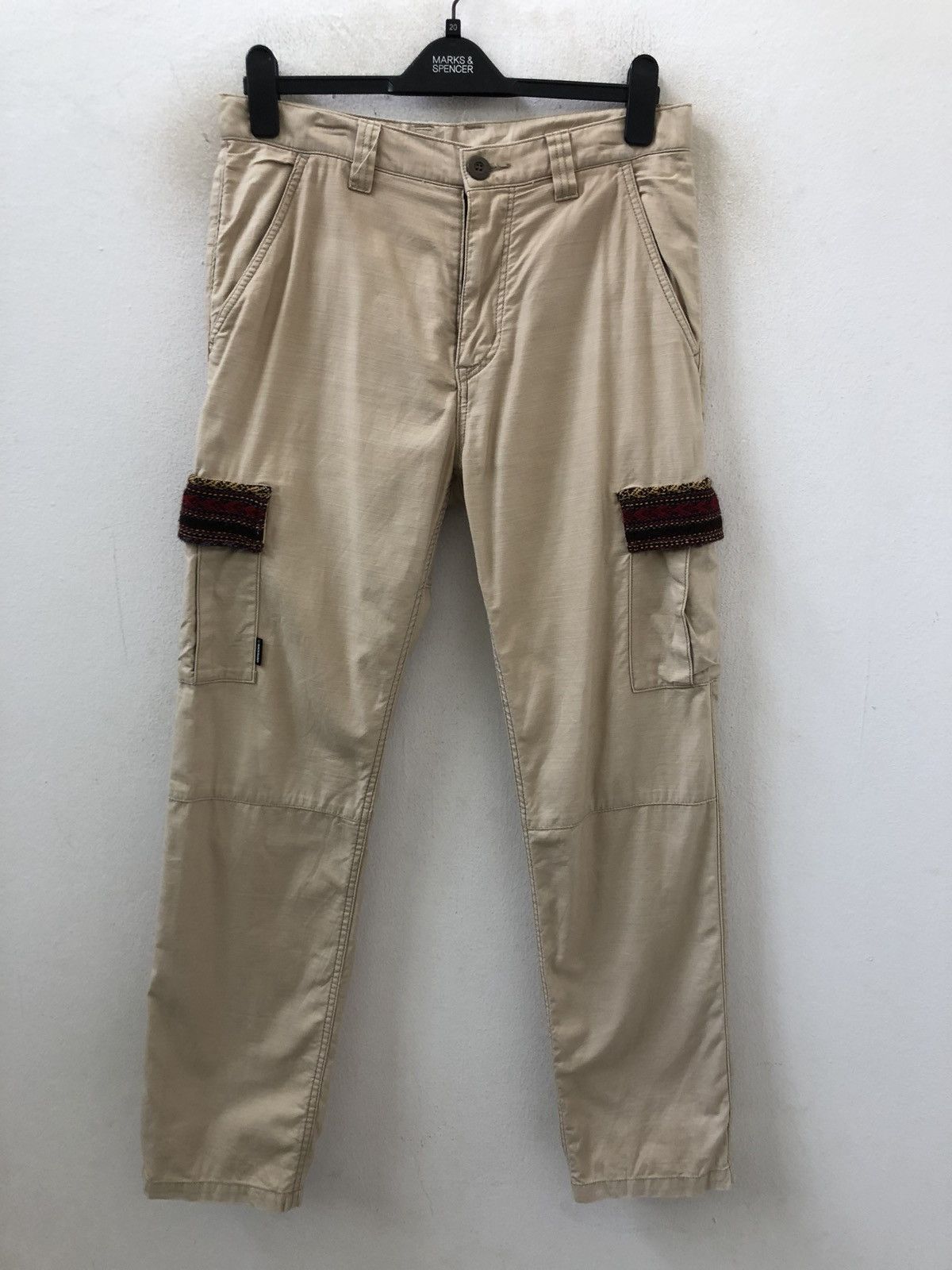 Vintage Mackdaddy Japan Knitted Flap Pocket Slim Cargo Trouser Size US 32 / EU 48 - 1 Thumbnail