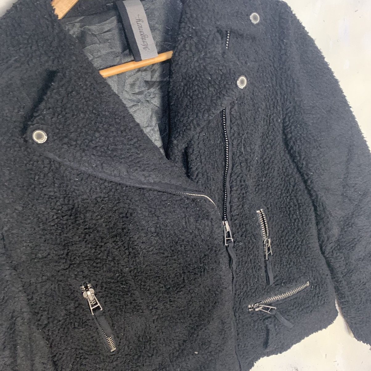 Japanese Brand Fleece jacket double colar black nice design Size US S / EU 44-46 / 1 - 3 Thumbnail