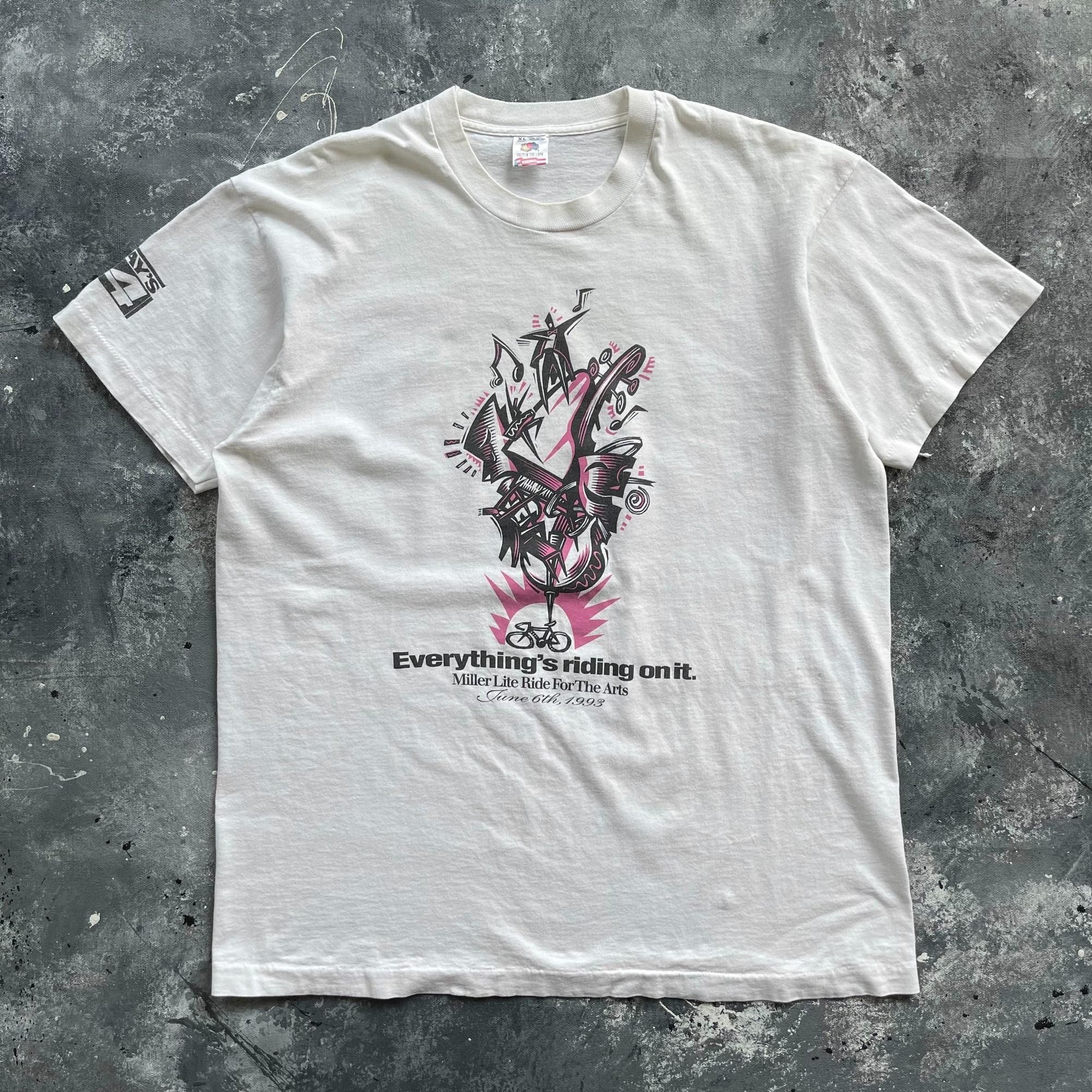 Vintage Vintage 90s Miller Lite Ride For The Arts Tshirt Grailed