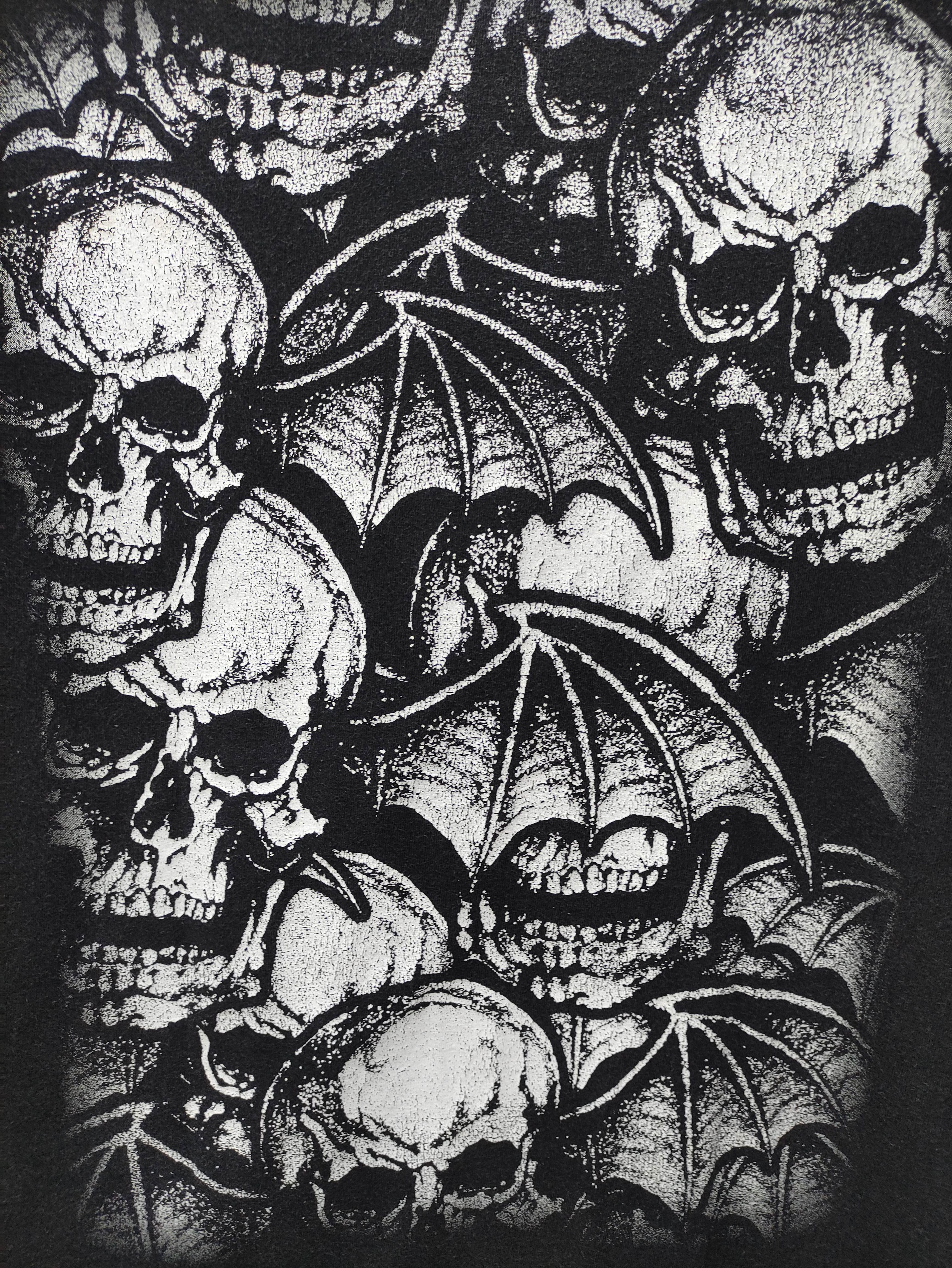 Band Tees 🔥 VINTAGE AVENGED SEVENFOLD DEATHBAT THRASHED T-SHIRT Size US M / EU 48-50 / 2 - 5 Thumbnail