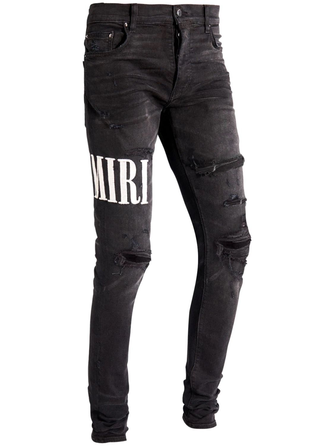 Fashion Amiri jeans Logo Embroidered