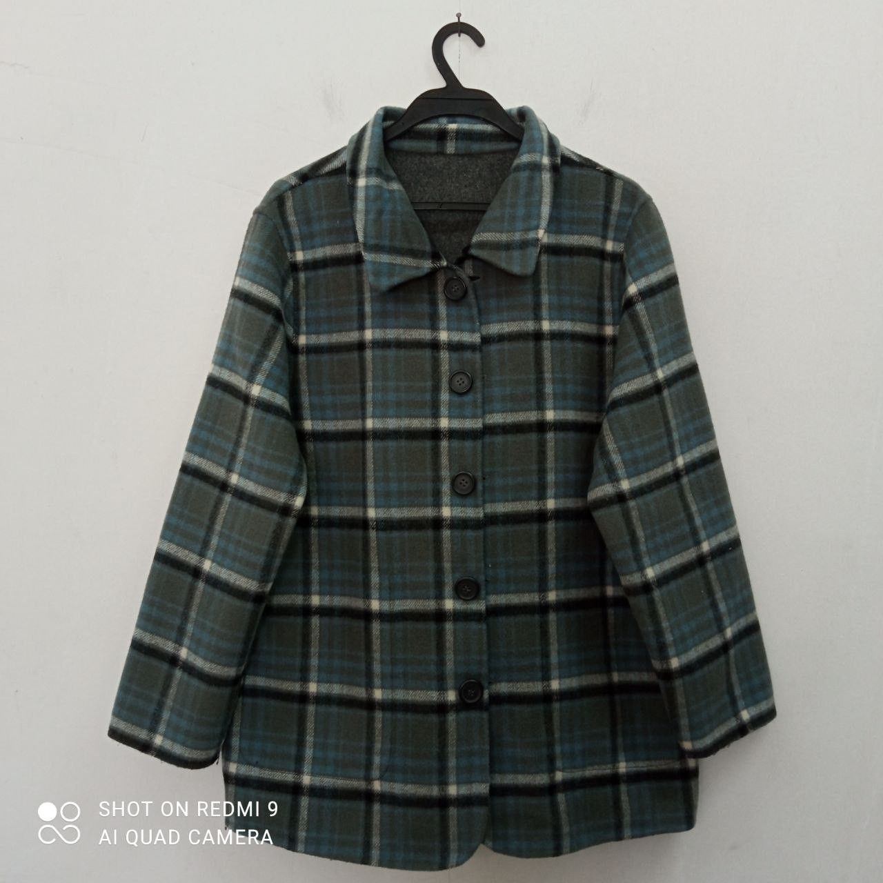image of Rigel Checkered Green Light Jacket, Women's (Size Medium)