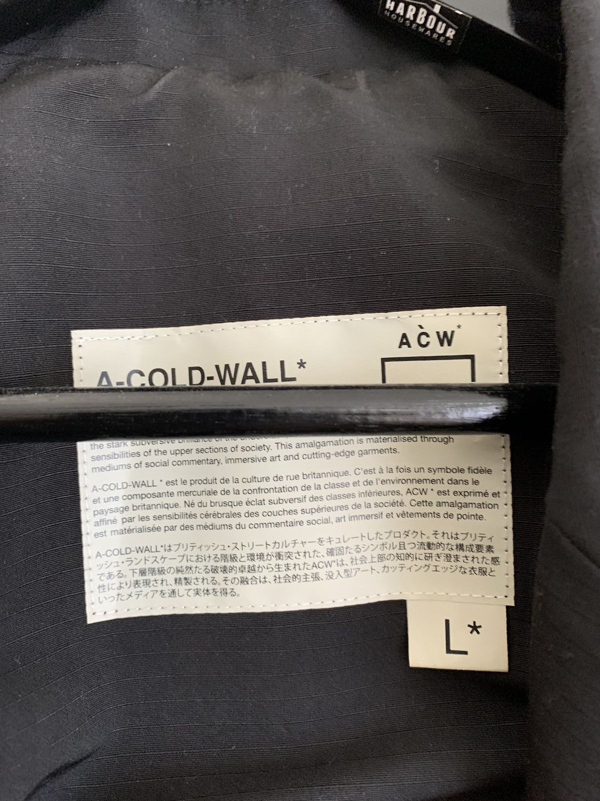A-COLD-WALL* A-COLD-WALL* ASYMMETRIC BLAZER Size US L / EU 52-54 / 3 - 3 Thumbnail