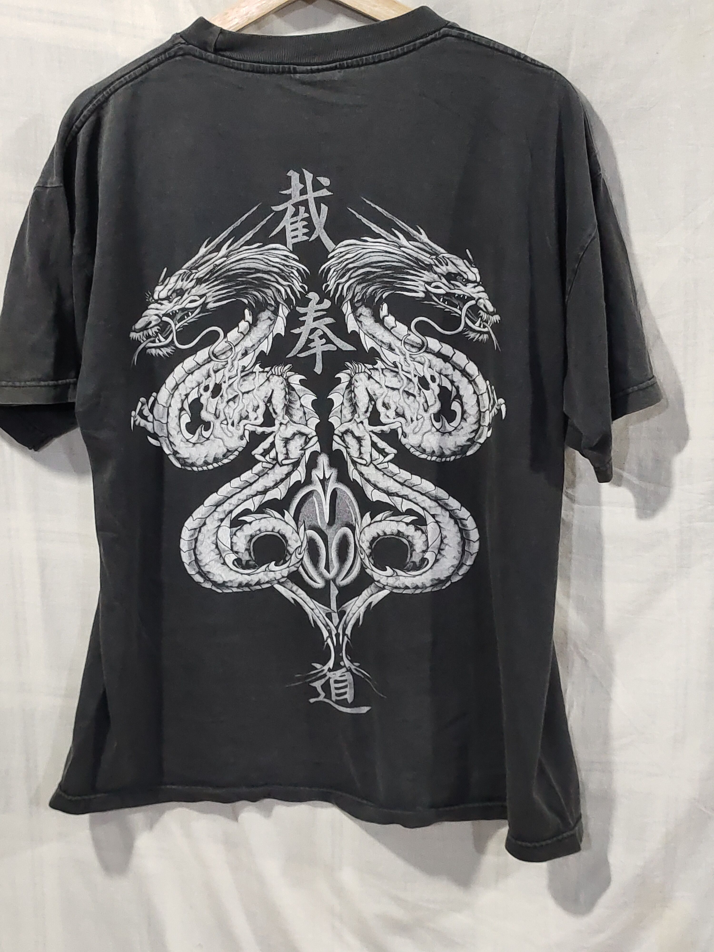 Dragonfly Vintage 90s import gear Tee fullprint mirror dragon logo Size US XL / EU 56 / 4 - 6 Thumbnail