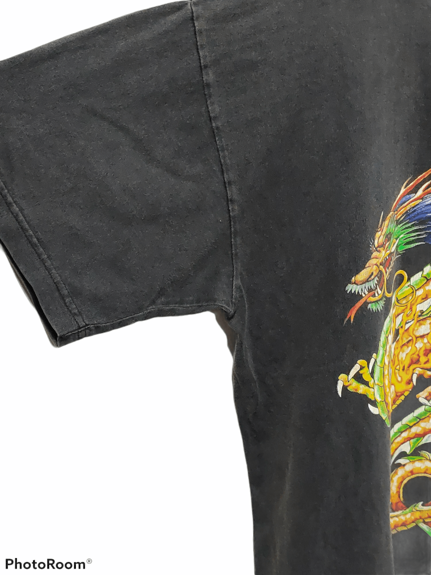 Dragonfly Vintage 90s import gear Tee fullprint mirror dragon logo Size US XL / EU 56 / 4 - 5 Thumbnail
