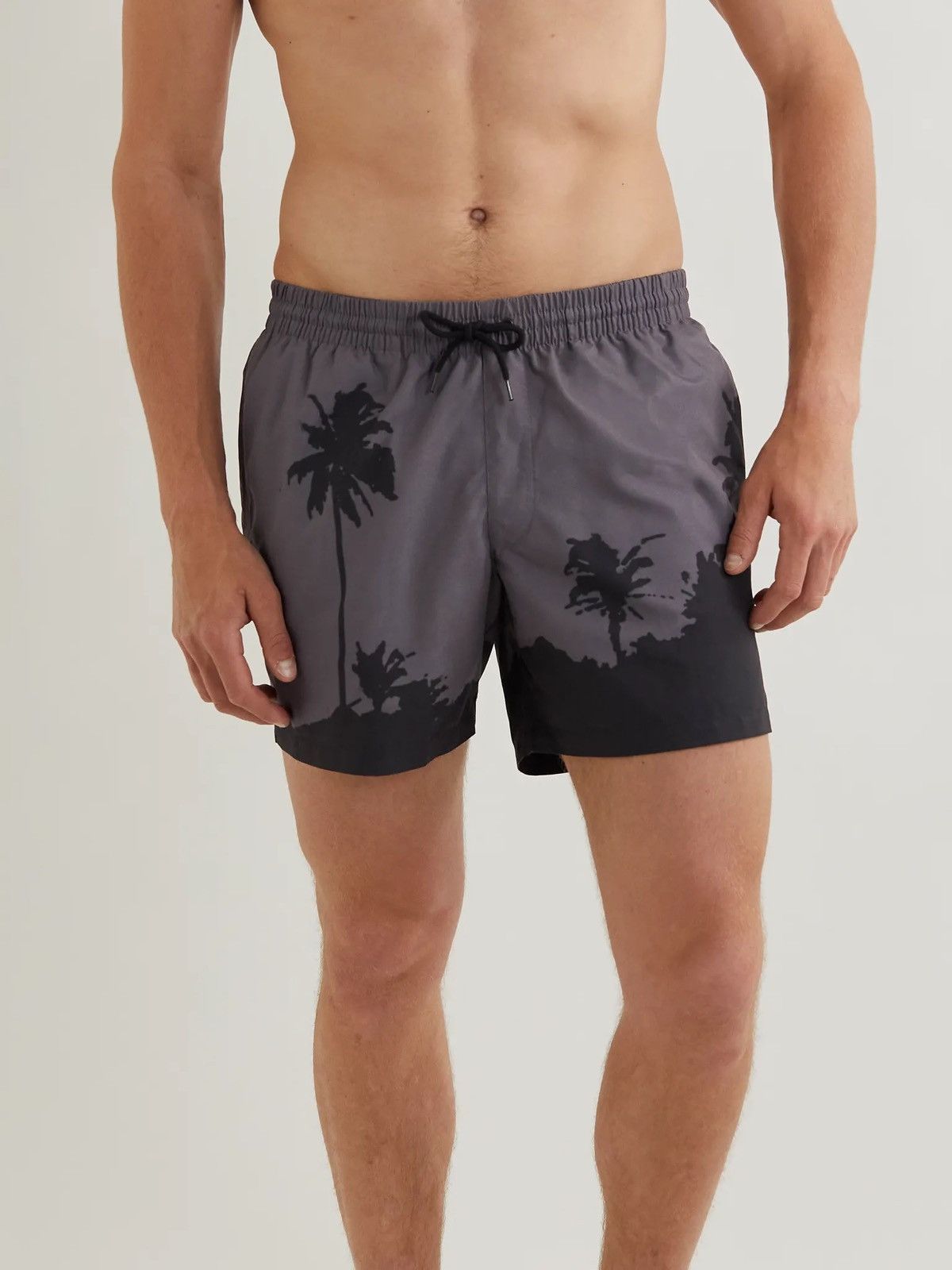 Dries Van Noten Dries Van Noten x Len Lye grey palm tree shorts Size US 32 / EU 48 - 2 Thumbnail