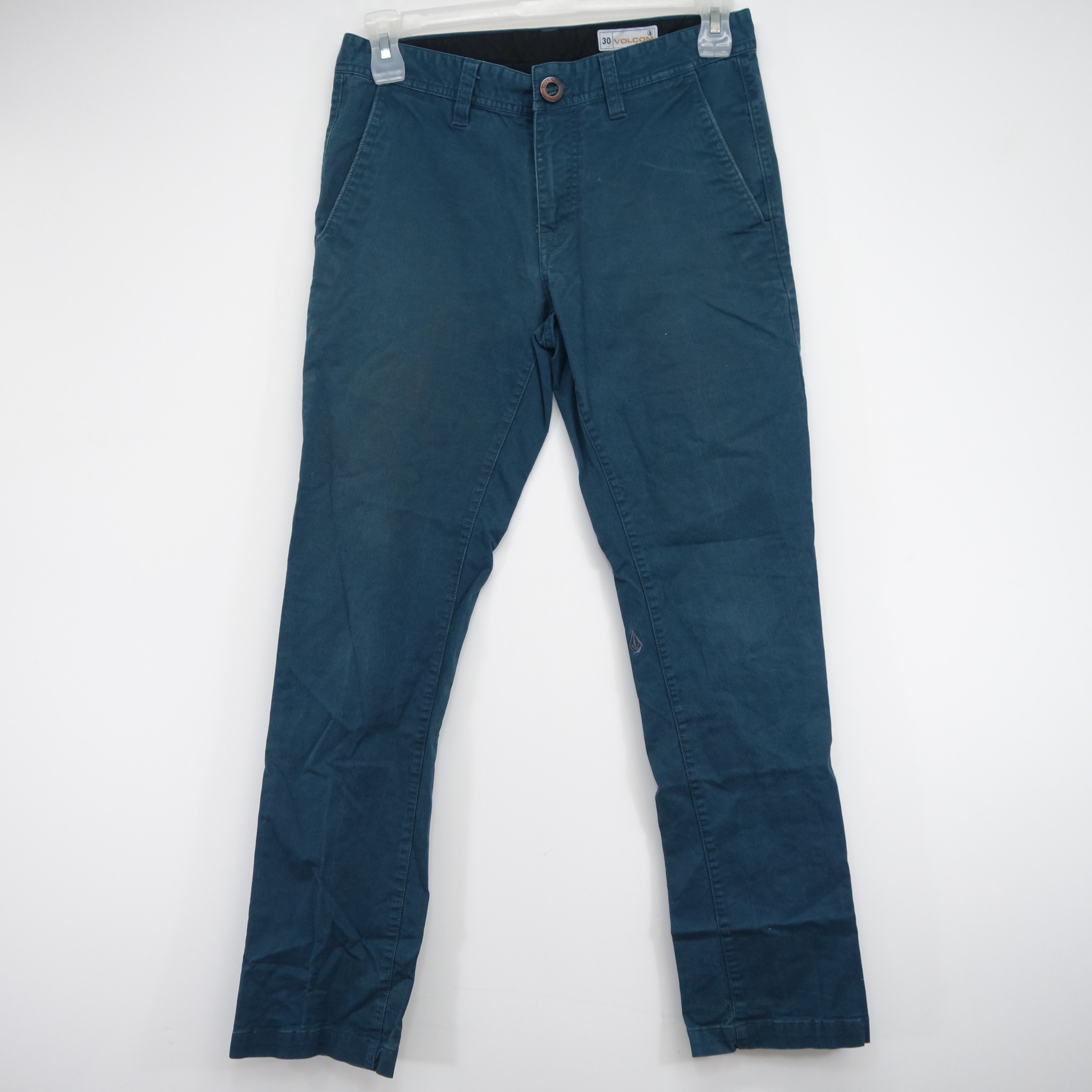 Blue Modern Slim Fit Chino Skate Dress Pants Size 30 x 30