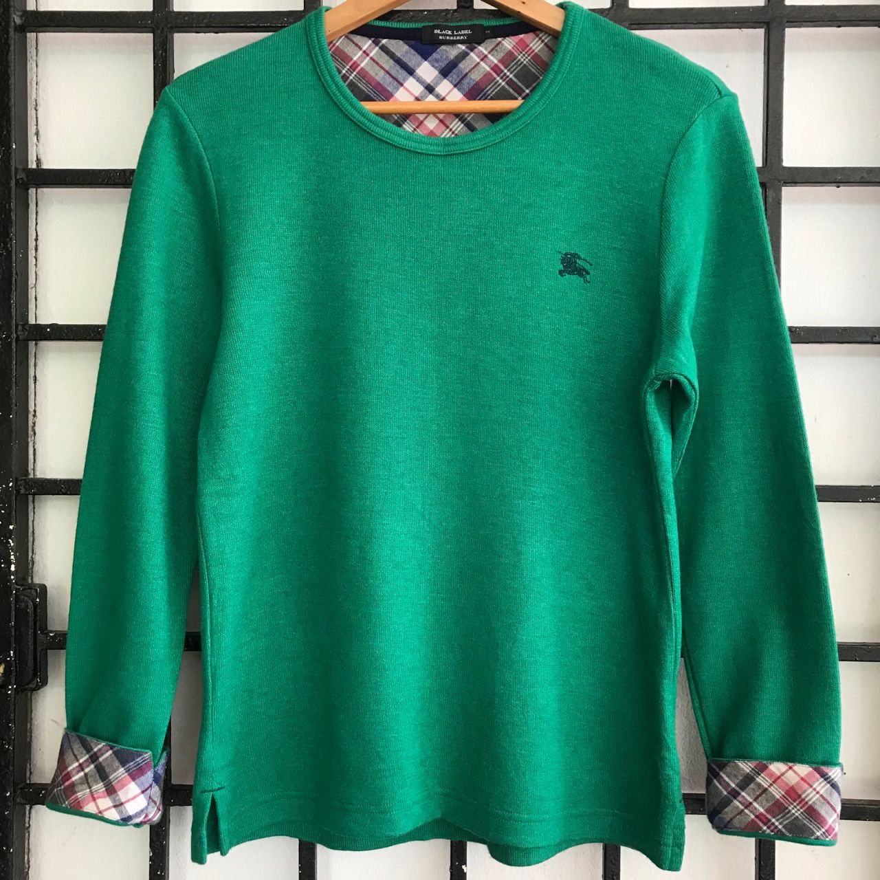 Burberry × Designer × Japanese Brand 🔥 Vintage BURBERRY BLACK LABEL Knitwear Shirt Size US S / EU 44-46 / 1 - 1 Thumbnail