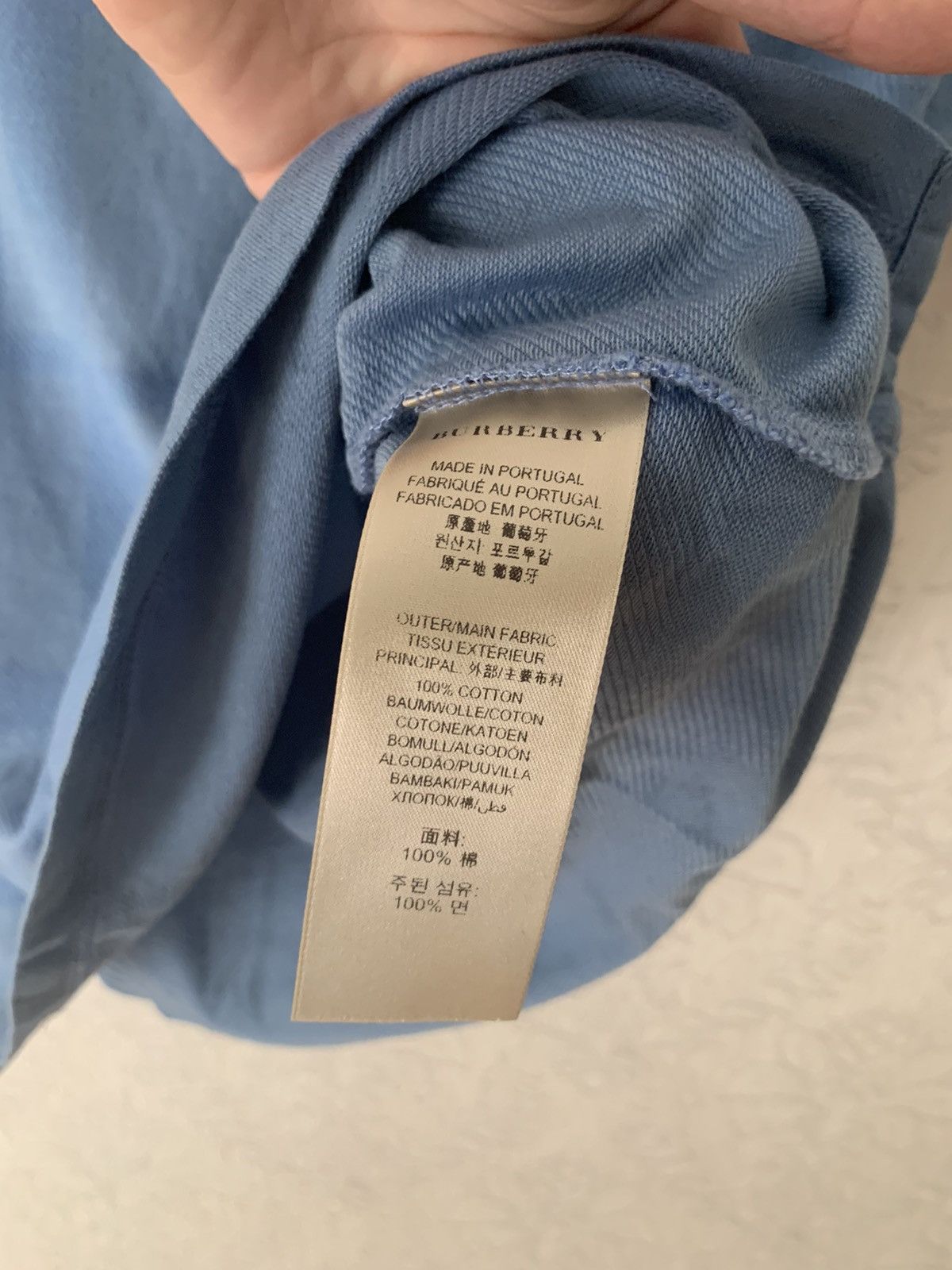 Burberry Burberry polo blue t shirt monogram nova check Size US M / EU 48-50 / 2 - 7 Thumbnail