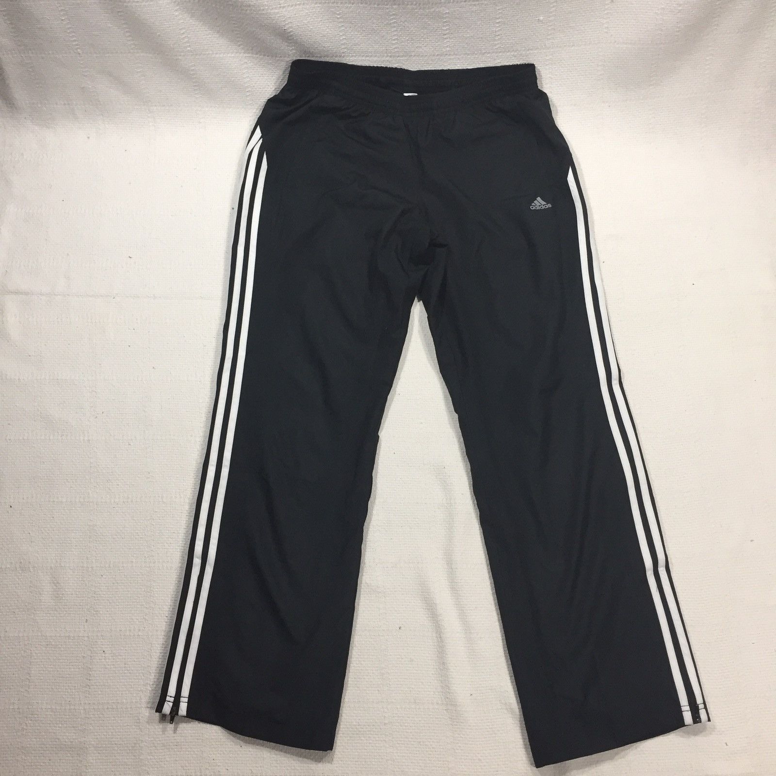 Adidas Black 3 Stripe Track Pants With 3m Logo | Grailed